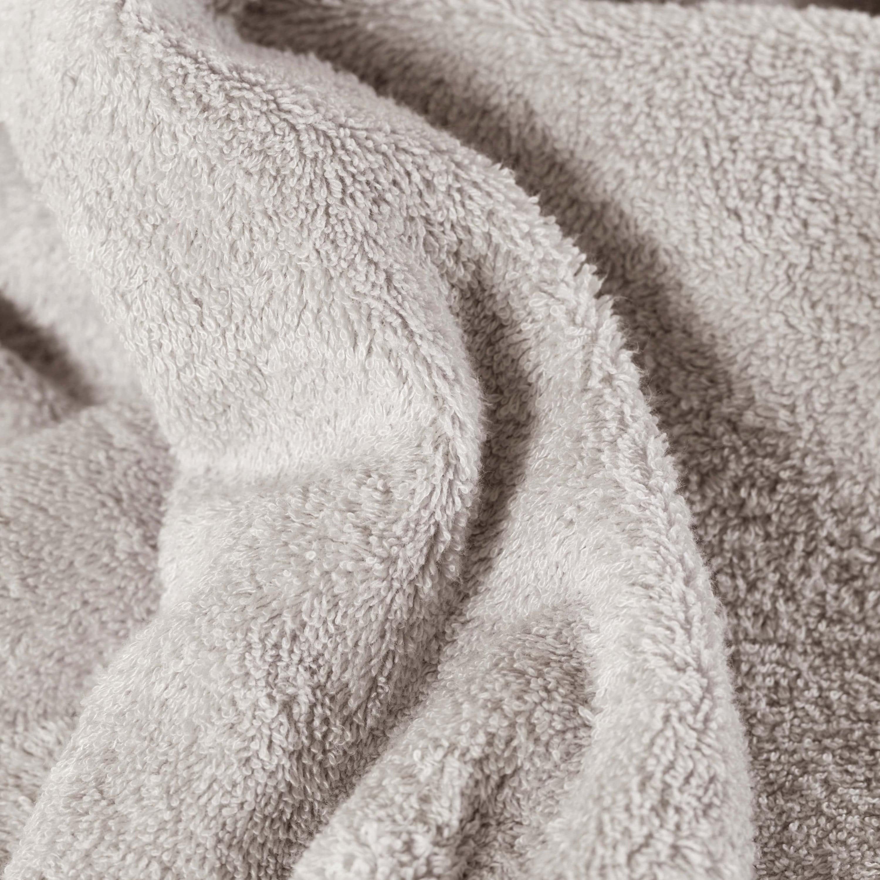 Abysse Grey Cotton and Bamboo Viscose Bath Sheet - Image 5