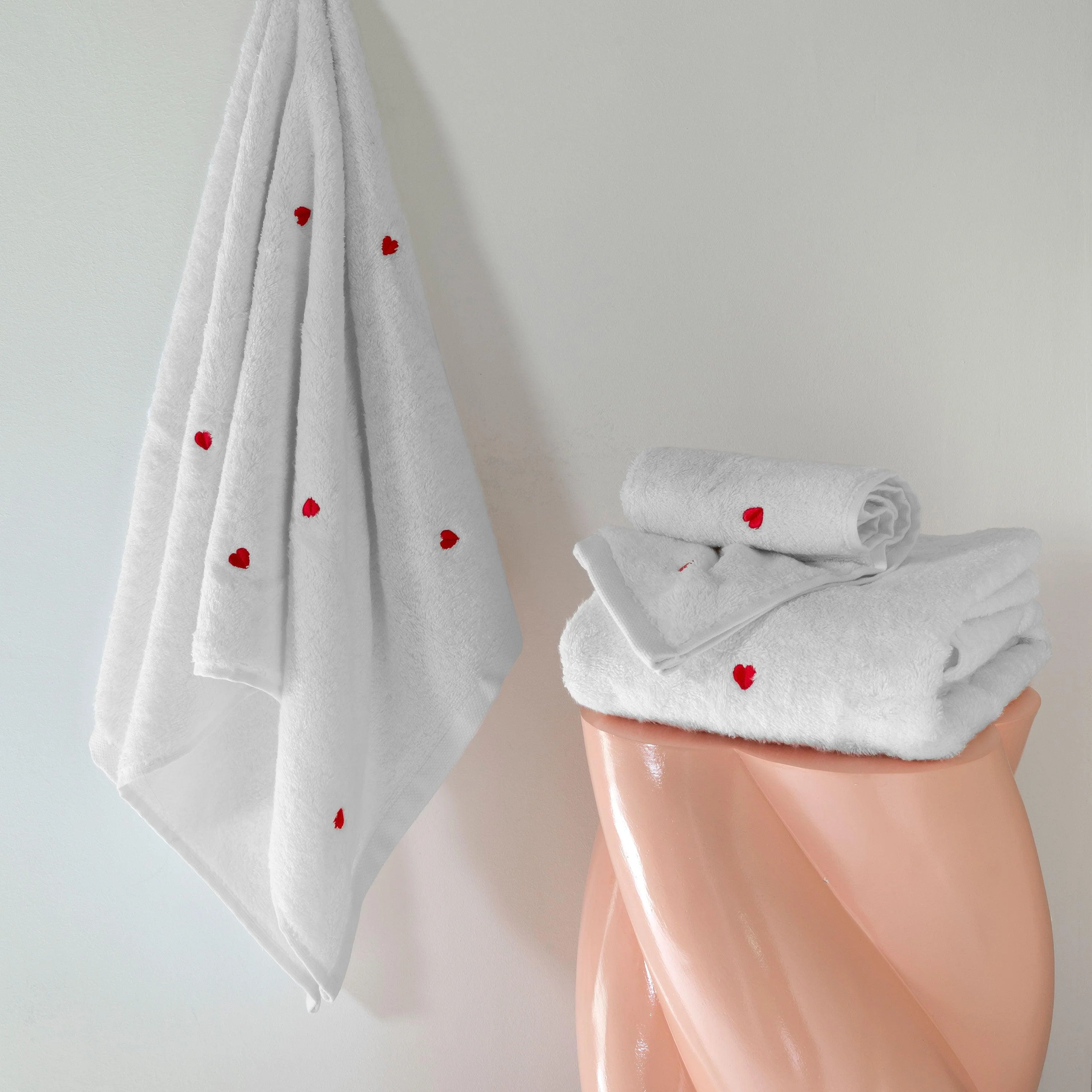 Adore Cotton Bath Towel - White - Image 3