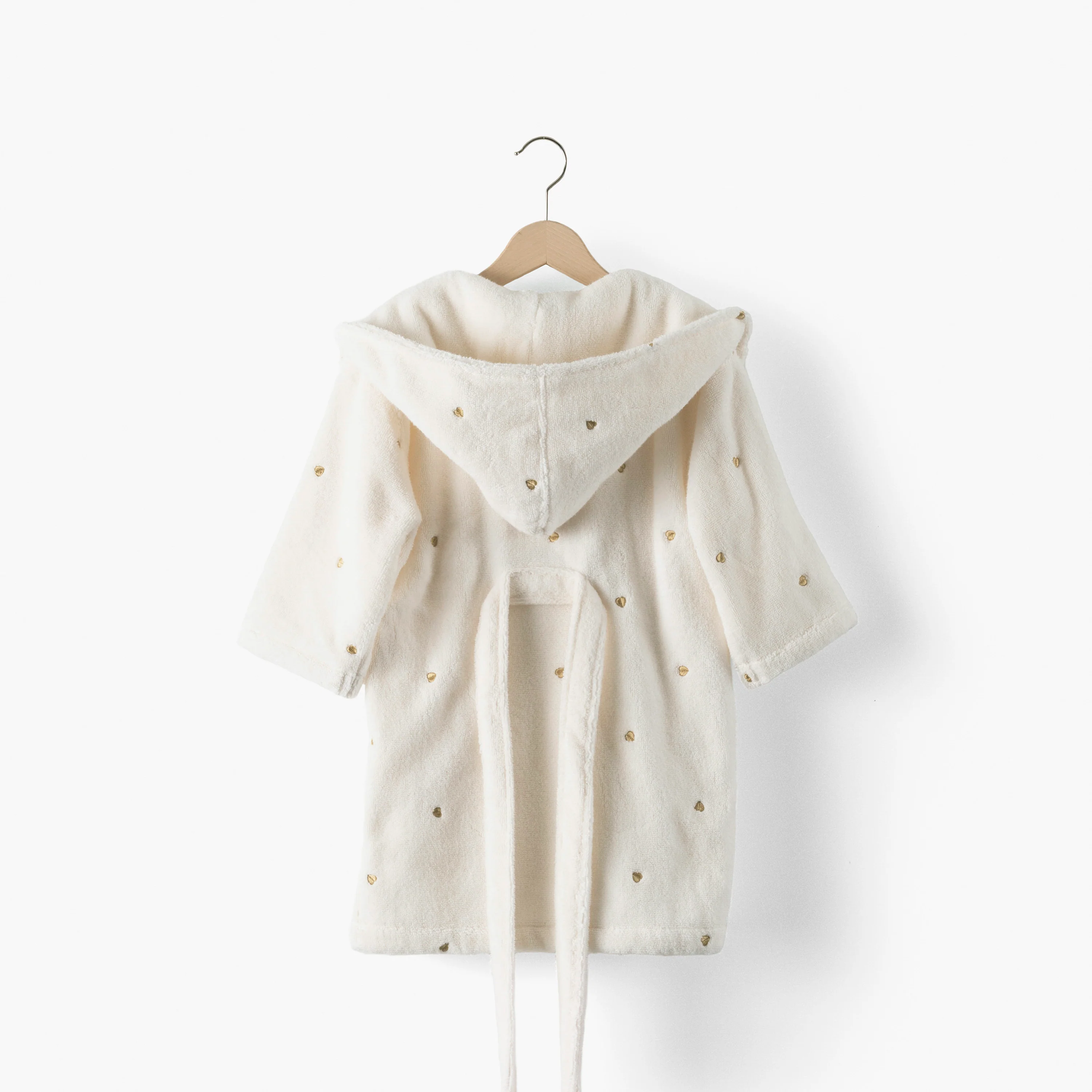 Amore Children's Cotton Bathrobe - Ivory - Image 5