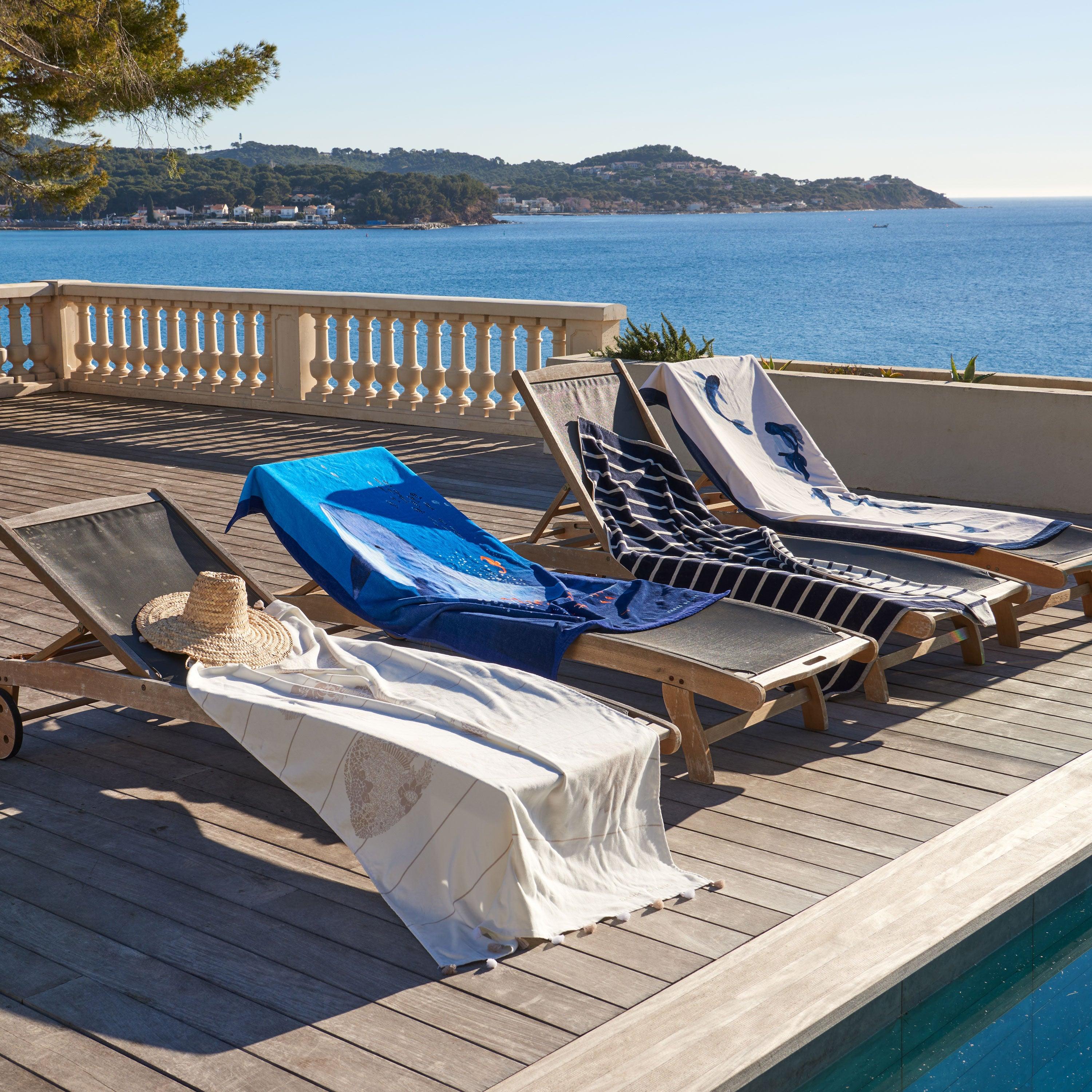 Amorgos Cotton Turkish Beach Towel - Image 5