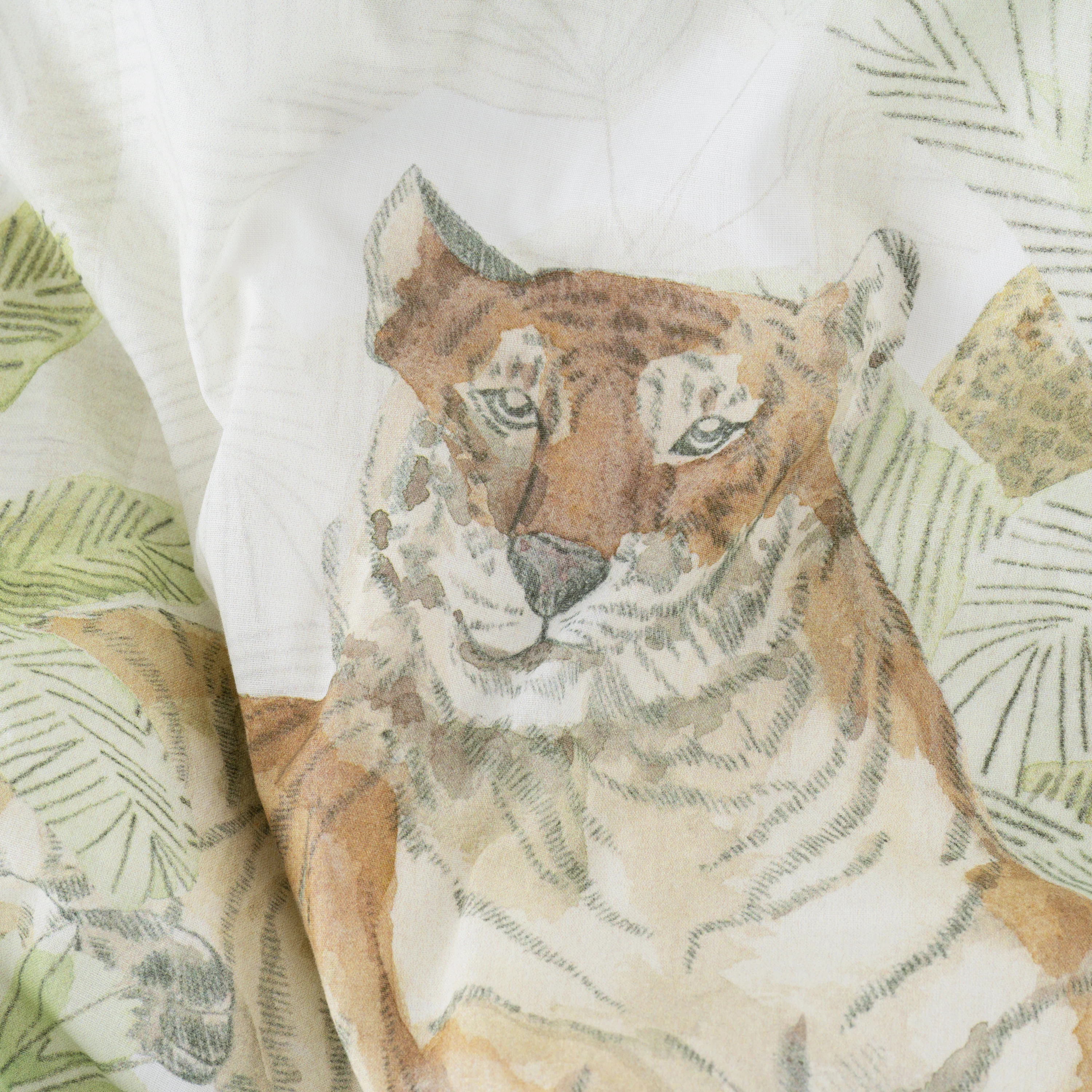 Anima Reversible Organic Cotton Duvet Cover - Multicolour - Image 5