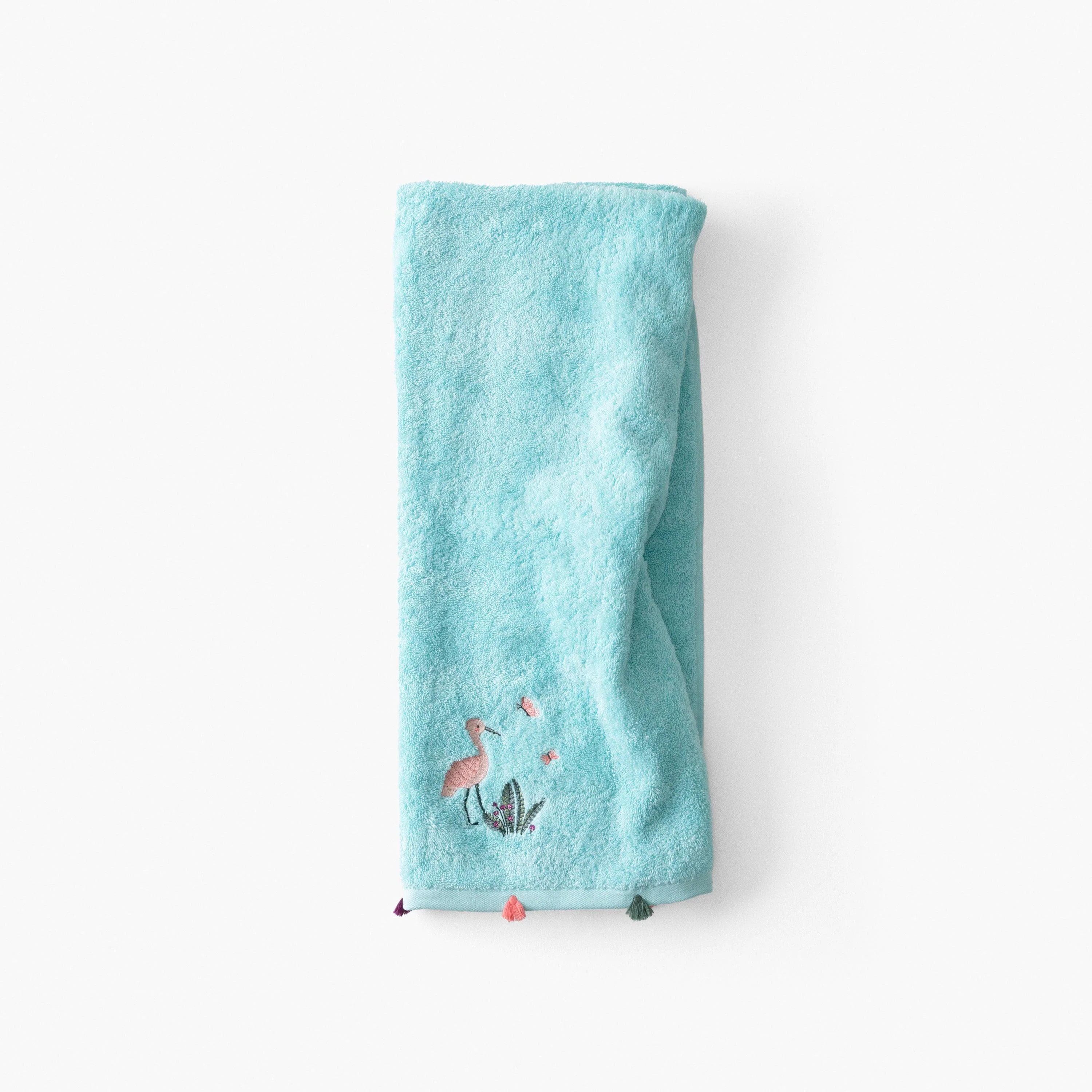 Aruba Cotton Bath Towel - Celadon - Image 6