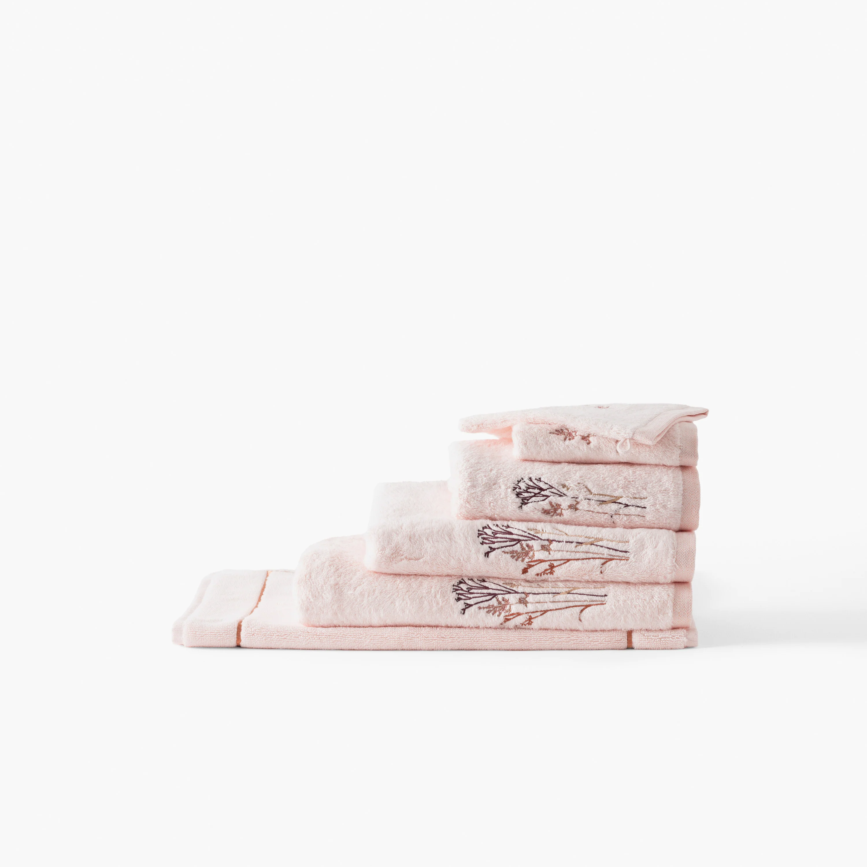 Aura Cotton & Bamboo Viscose Guest Towel - Nude - Image 5
