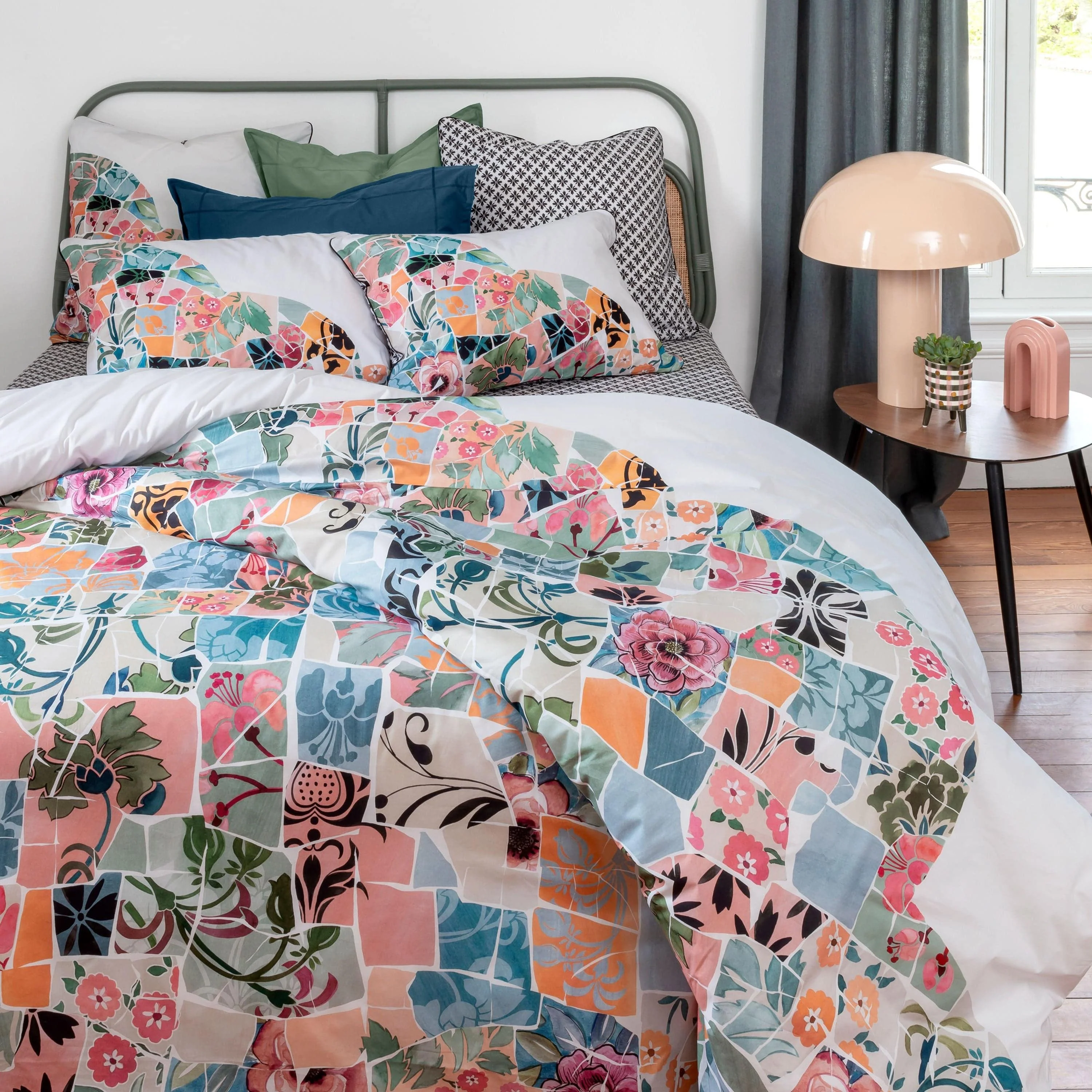 Azulejos Cotton Duvet Cover - Image 3