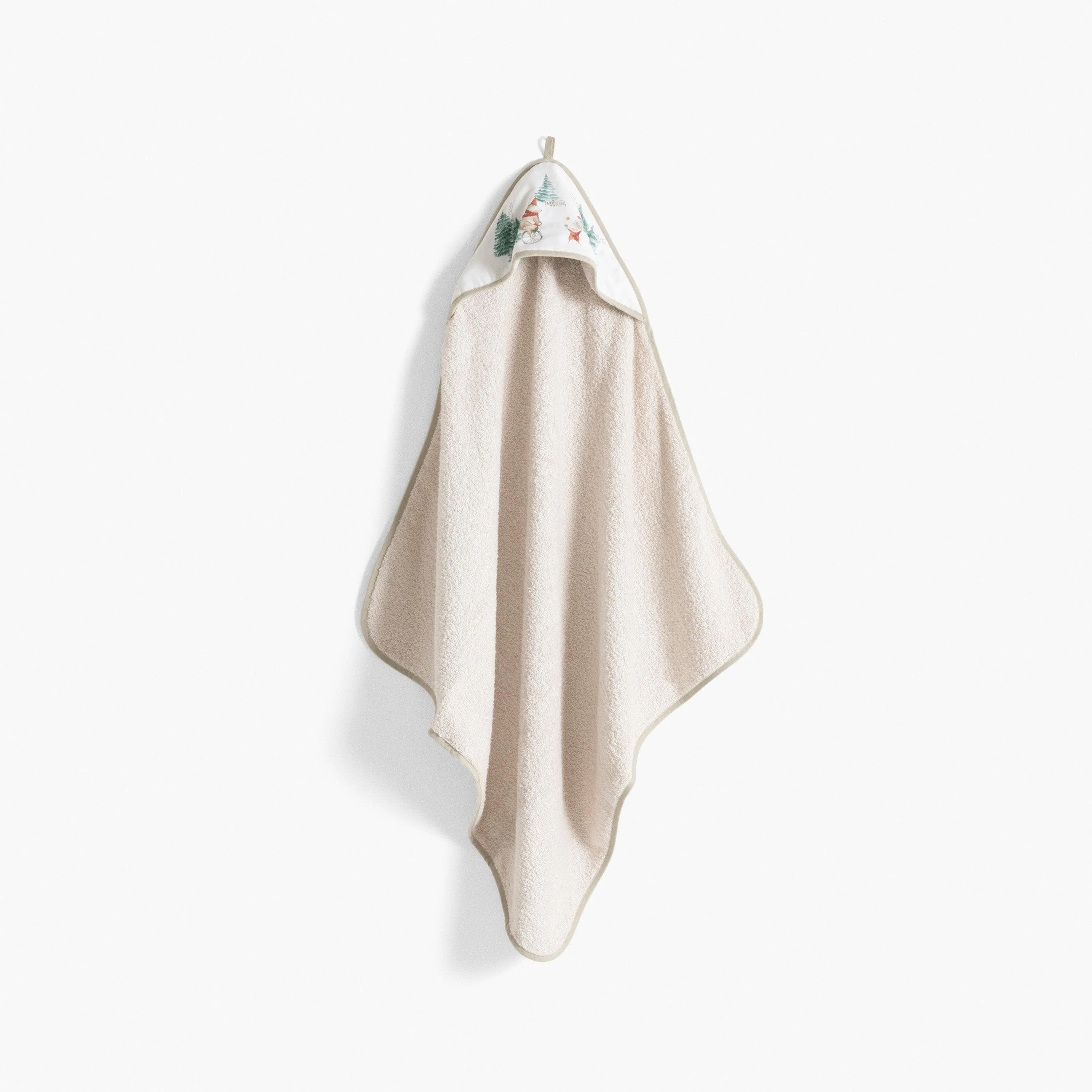 Bath Cape in Cotton Feeries Ivory