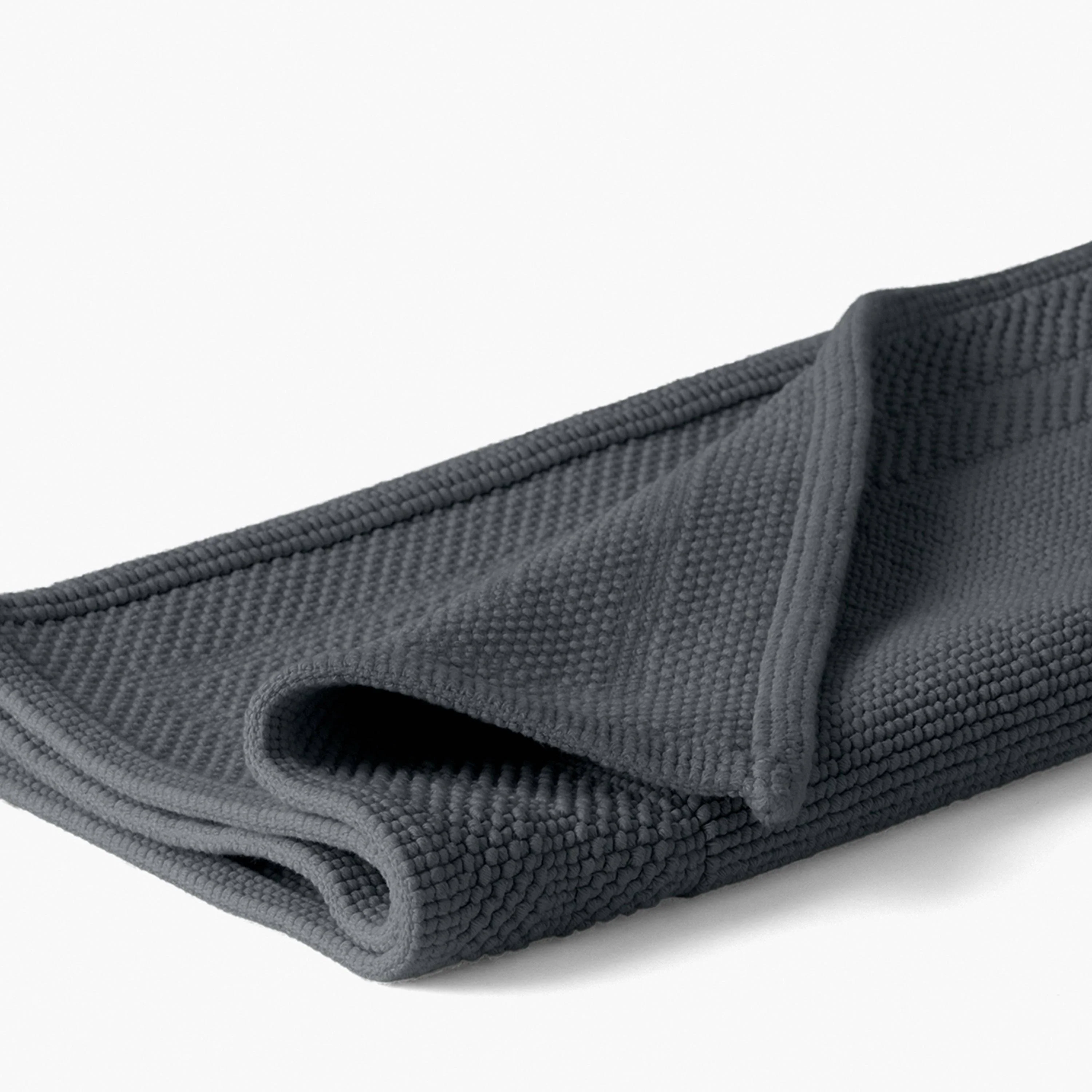 Source Organic Cotton Bath Mat - Charcoal - Image 3