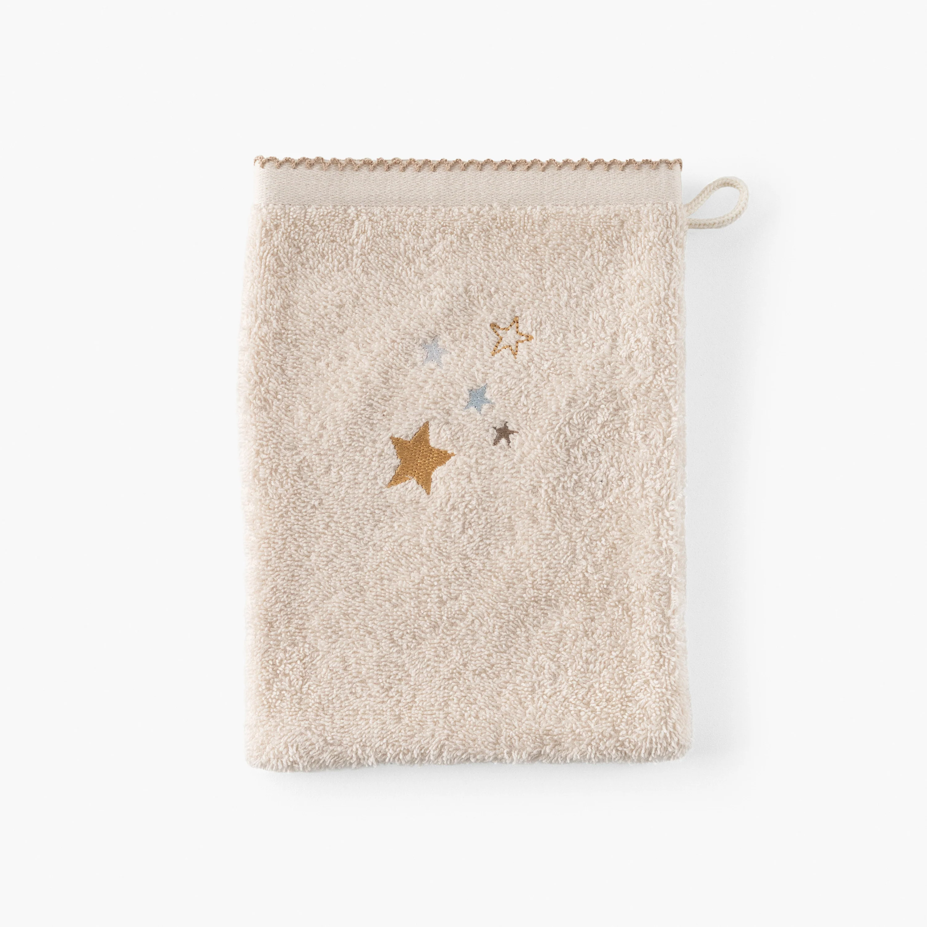 Bienvenue Cotton Bath Glove - Beige
