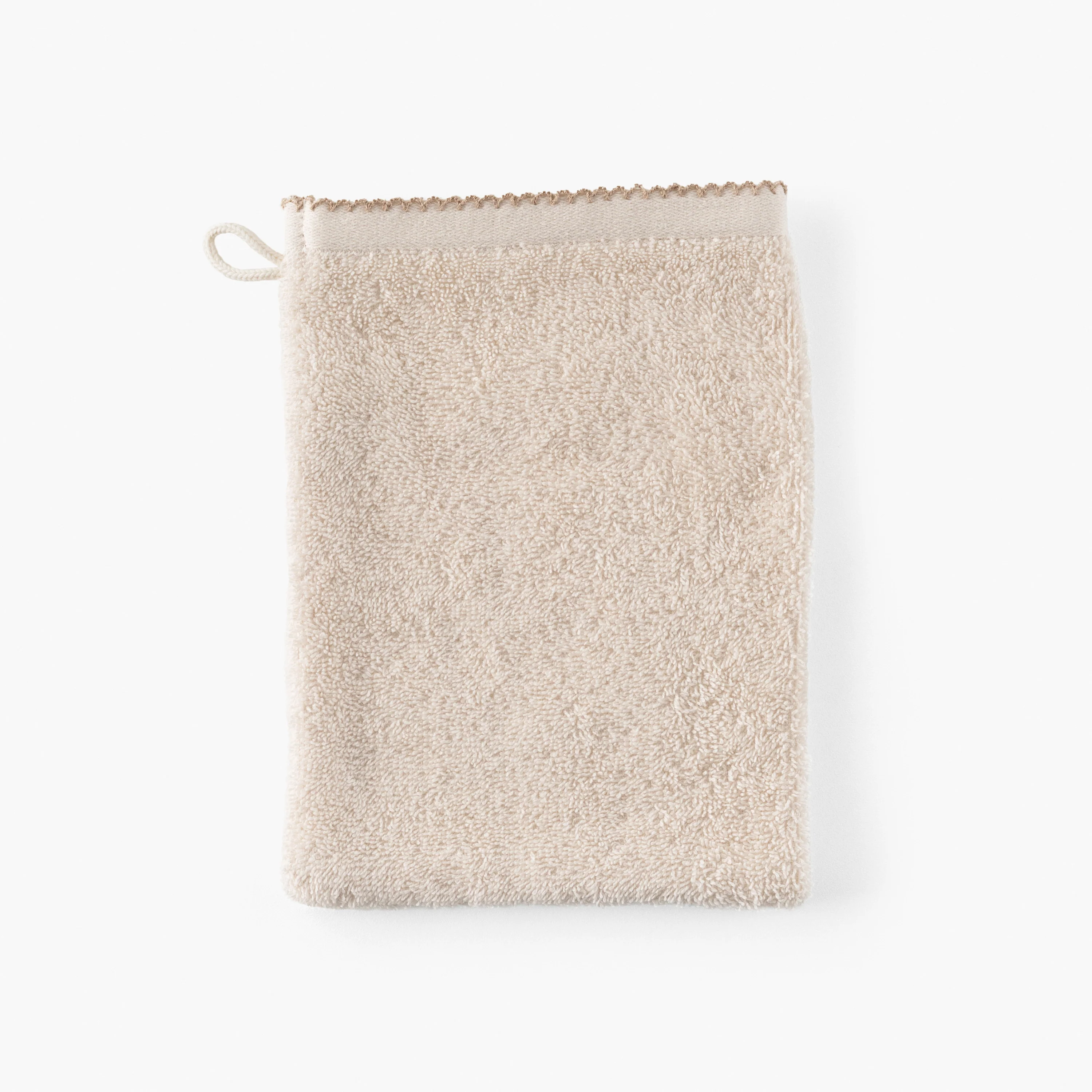 Bienvenue Cotton Bath Glove - Beige - Image 2