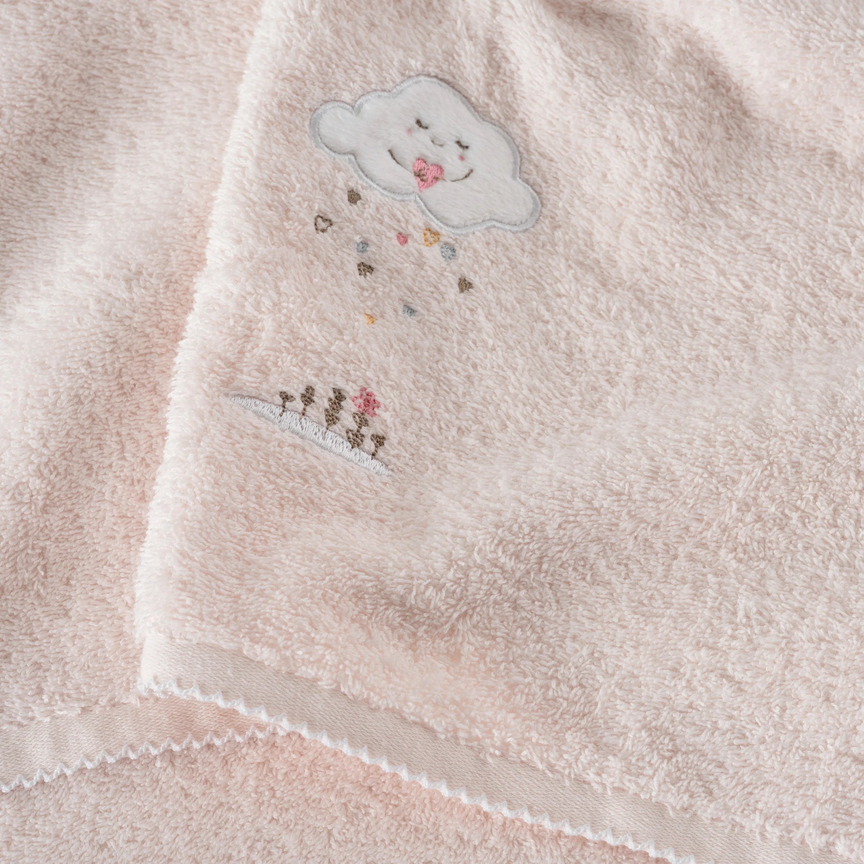 Bienvenue Cotton Bath Towel - Rose - Image 4