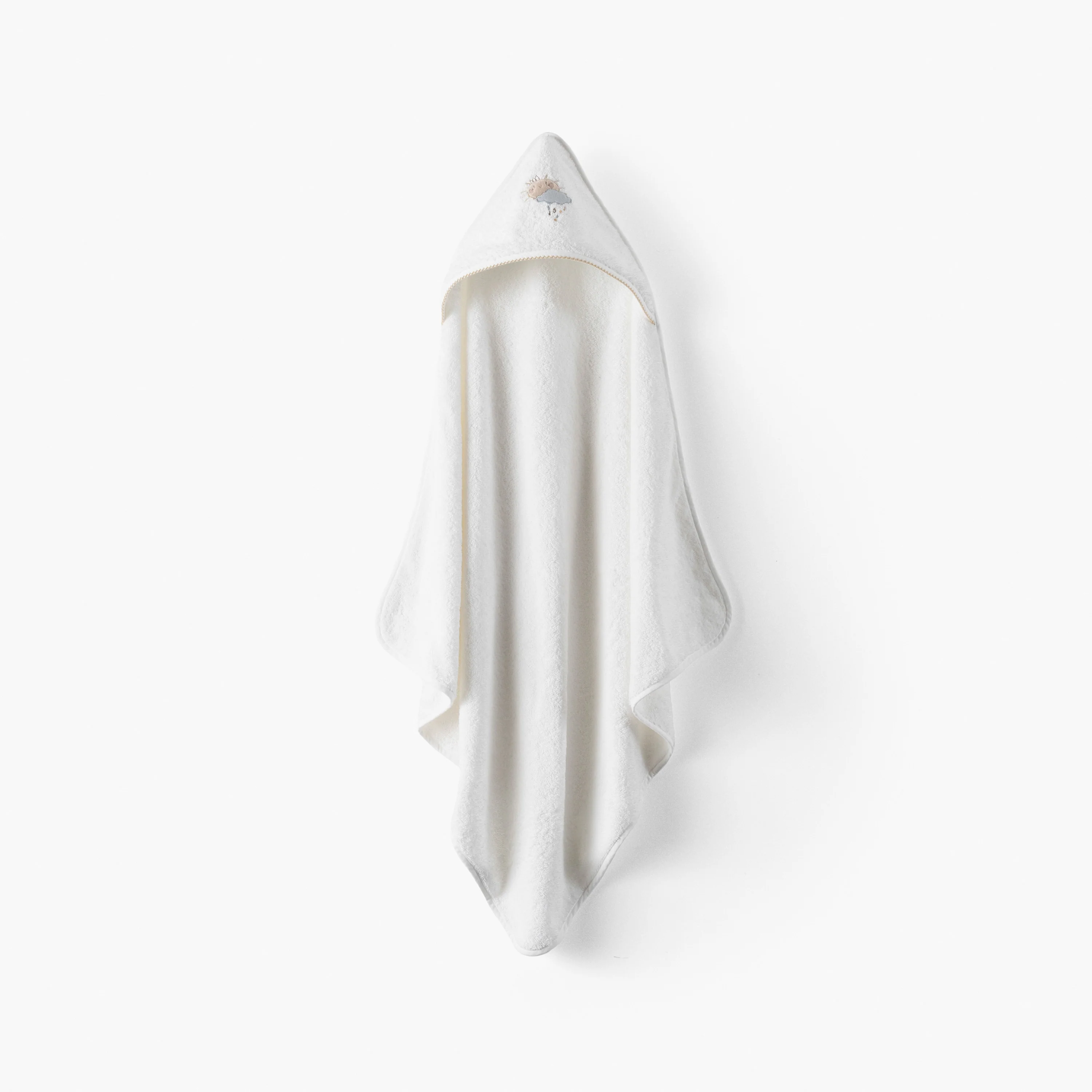 Bienvenue Organic Cotton Bath Cape - White