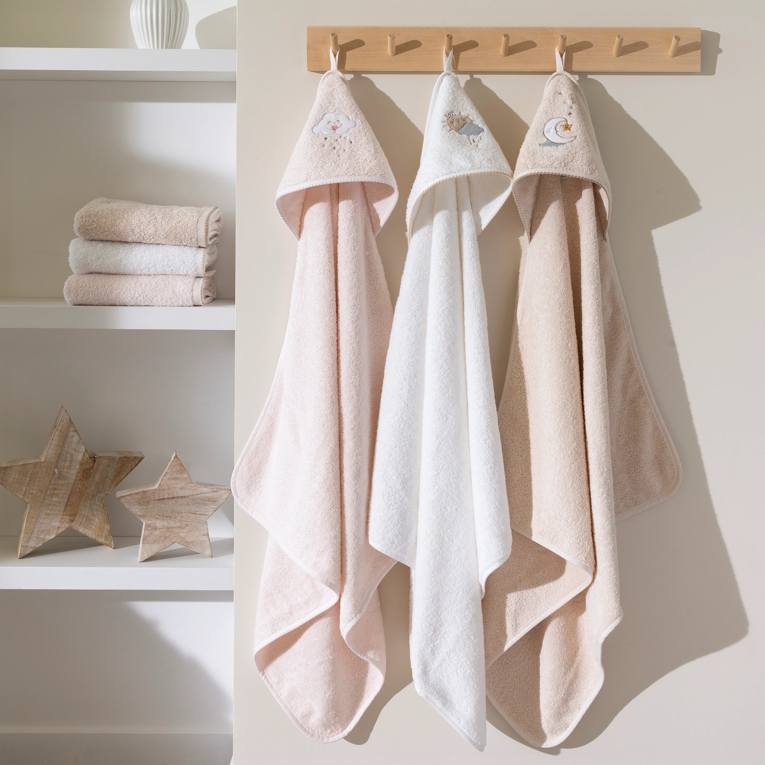 Bienvenue Organic Cotton Bath Cape - White - Image 2
