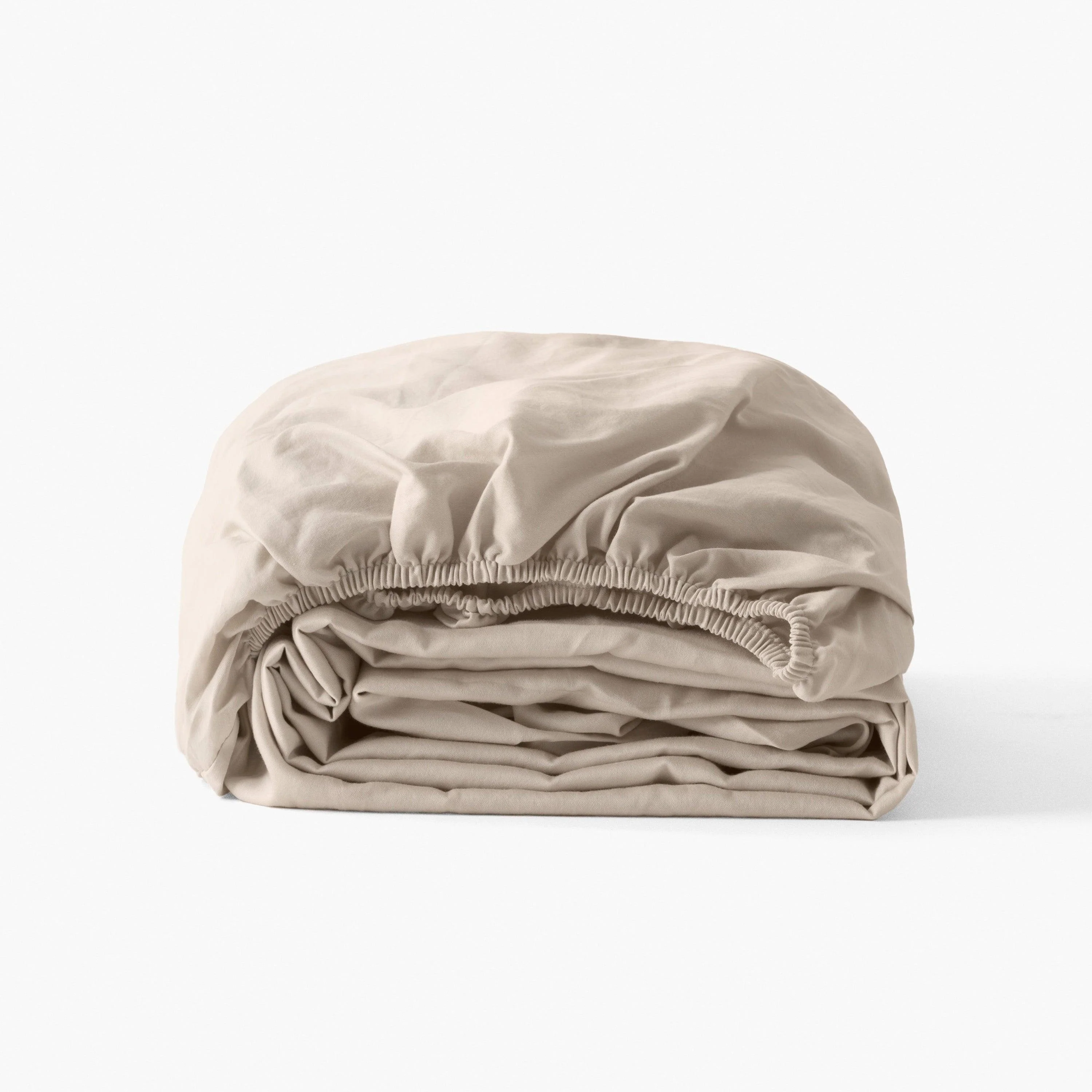 Quartz Organic Washed Cotton Fitted Sheet - Dune