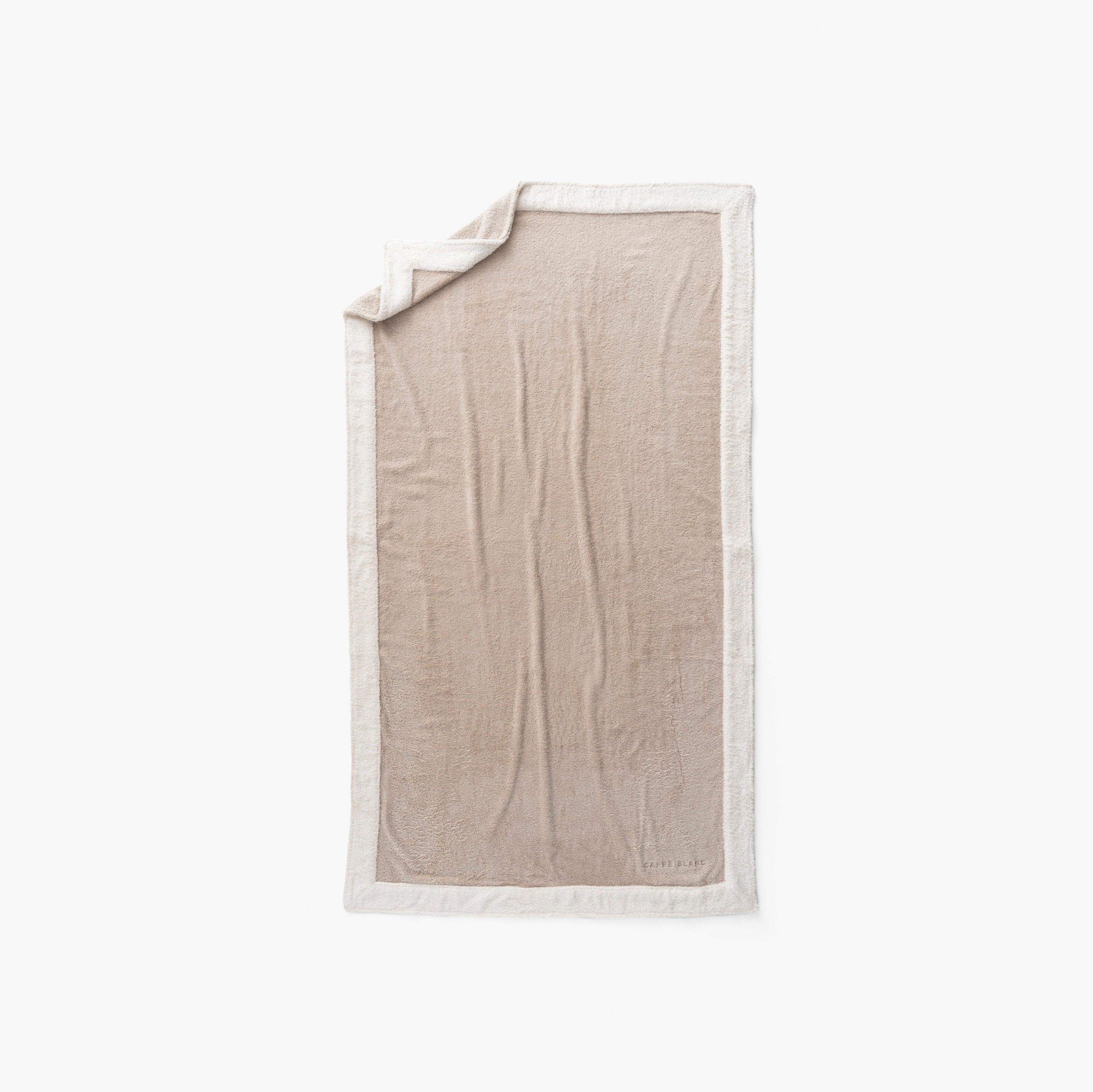 Greg Beige Cotton Beach Towel - Image 2