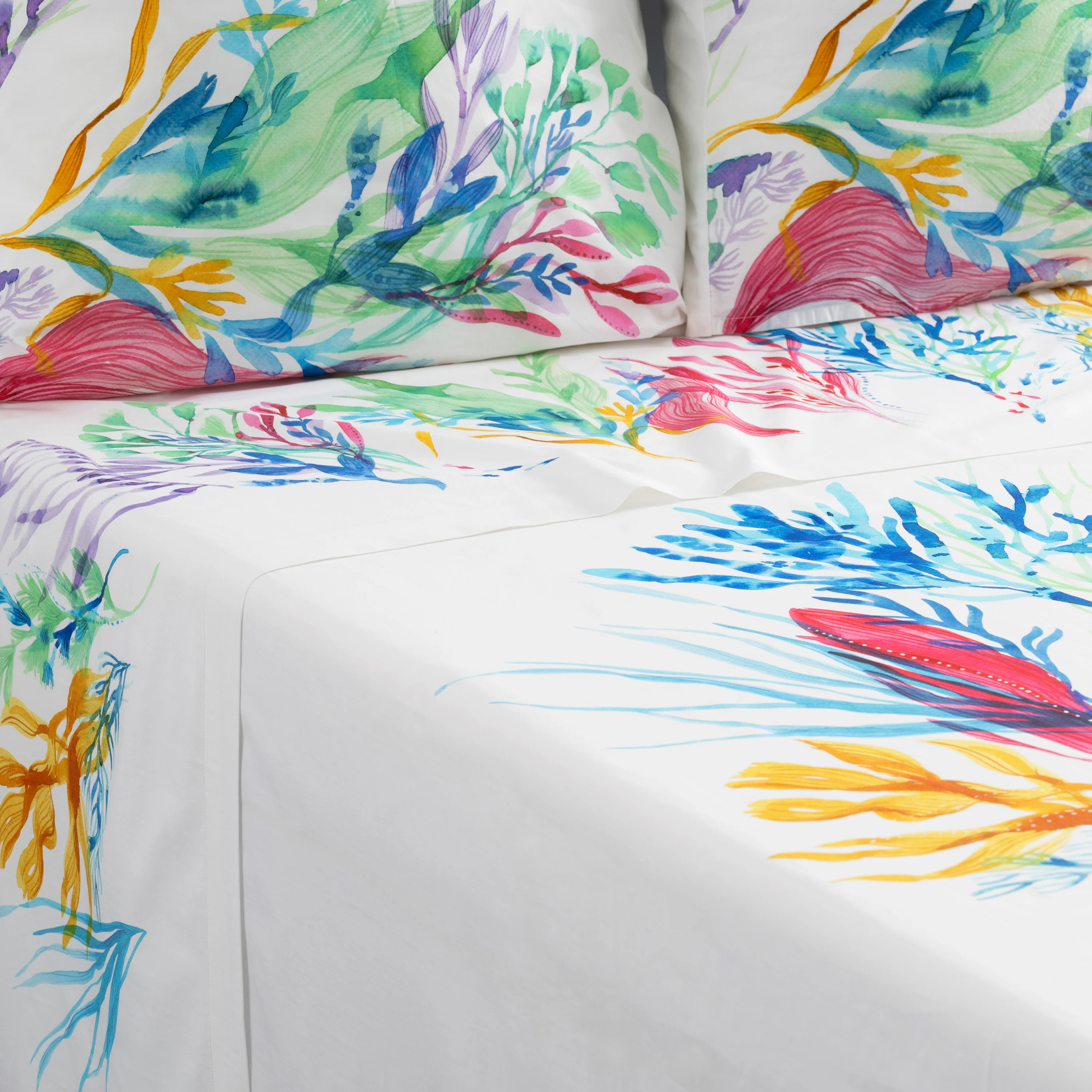 Demilune Cotton Flat Sheet - Multicolour - Image 3