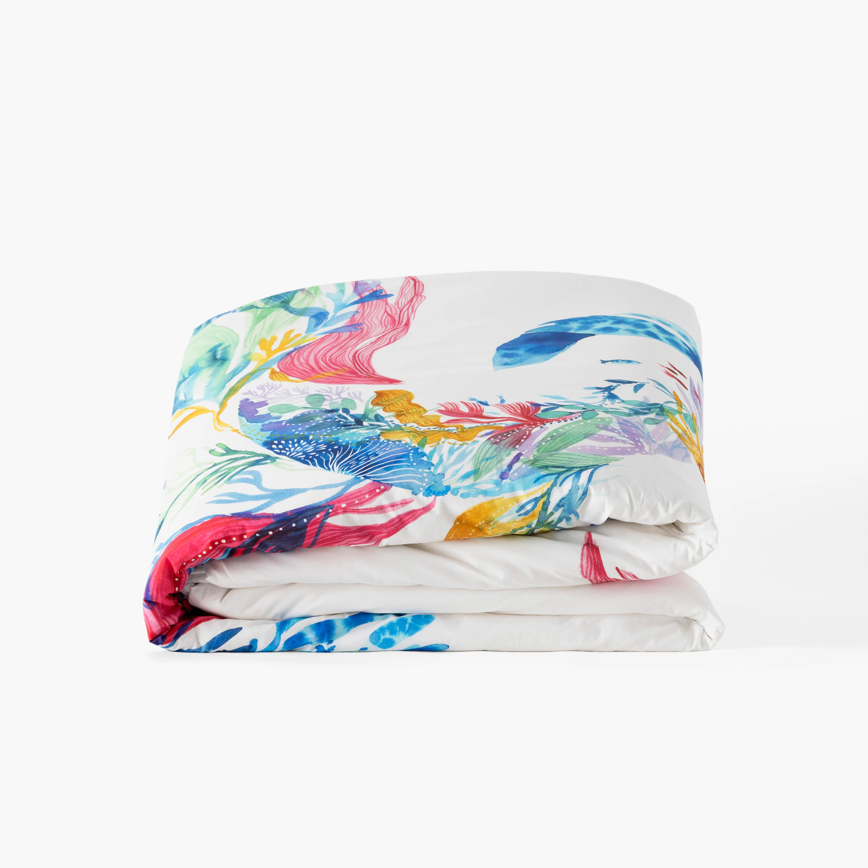Demilune Reversible Cotton Duvet Cover - Multicolour - Image 4