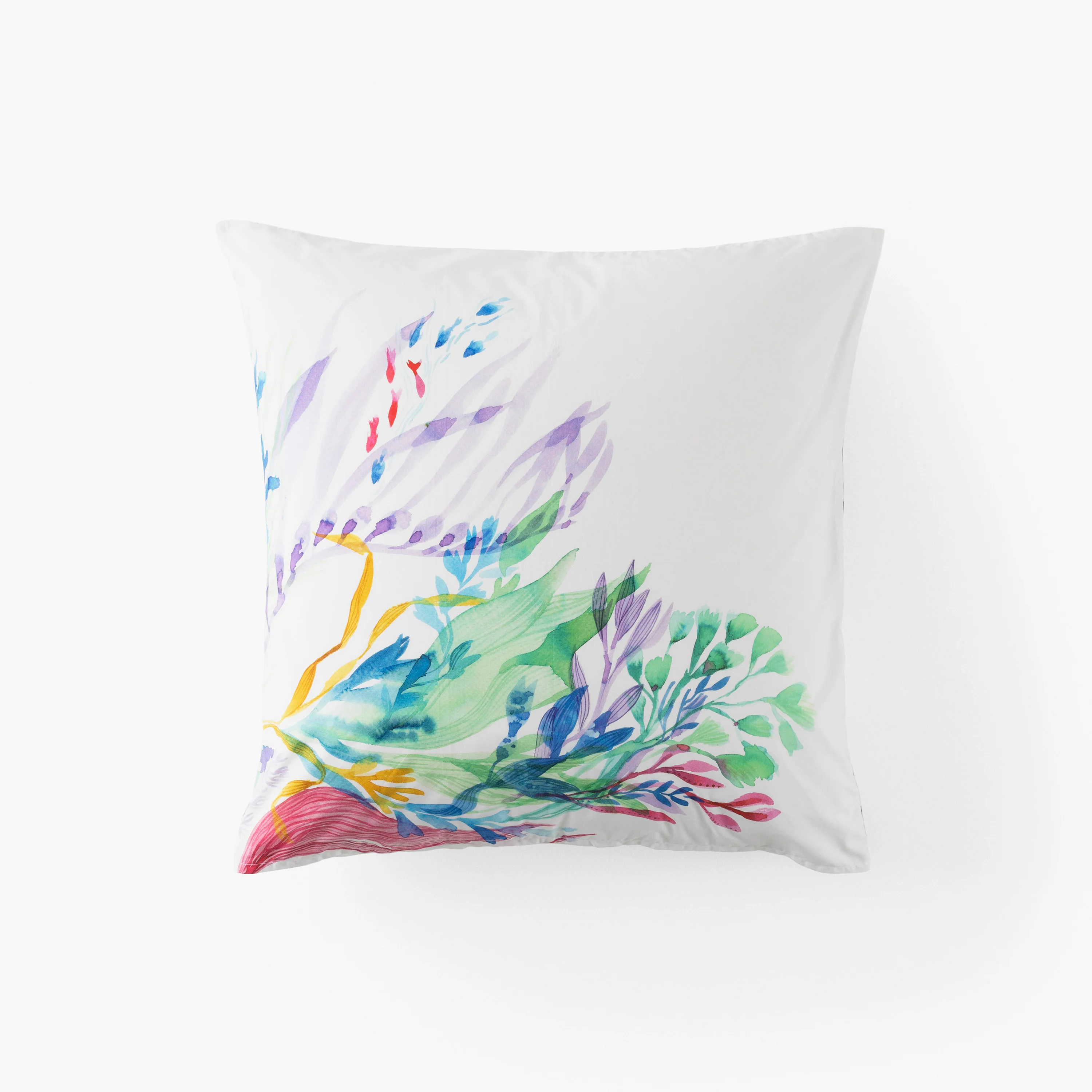 Demilune Square Cotton Pillowcase - Multicolour - Image 2