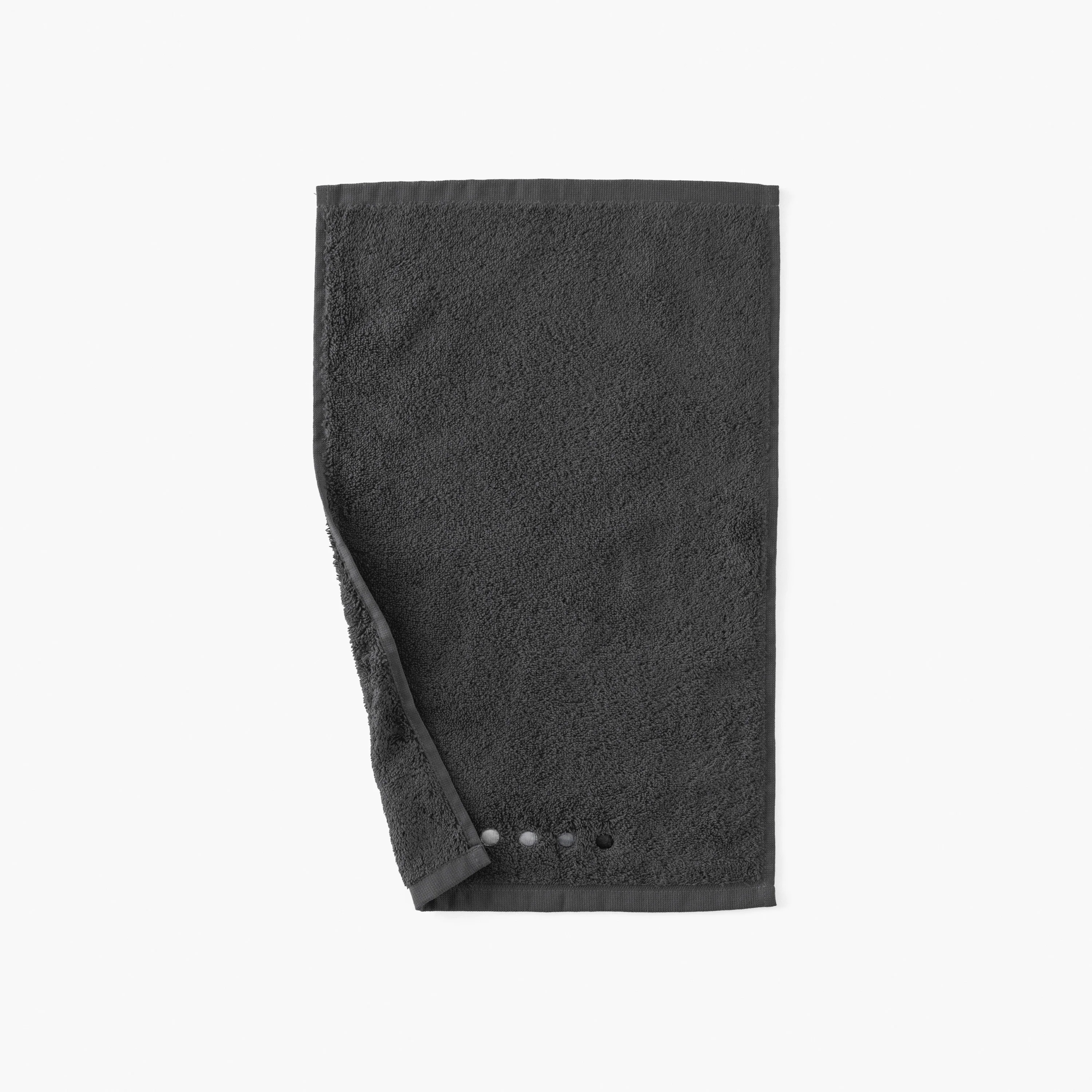 Dotsy Cotton Guest Towel - Coal
