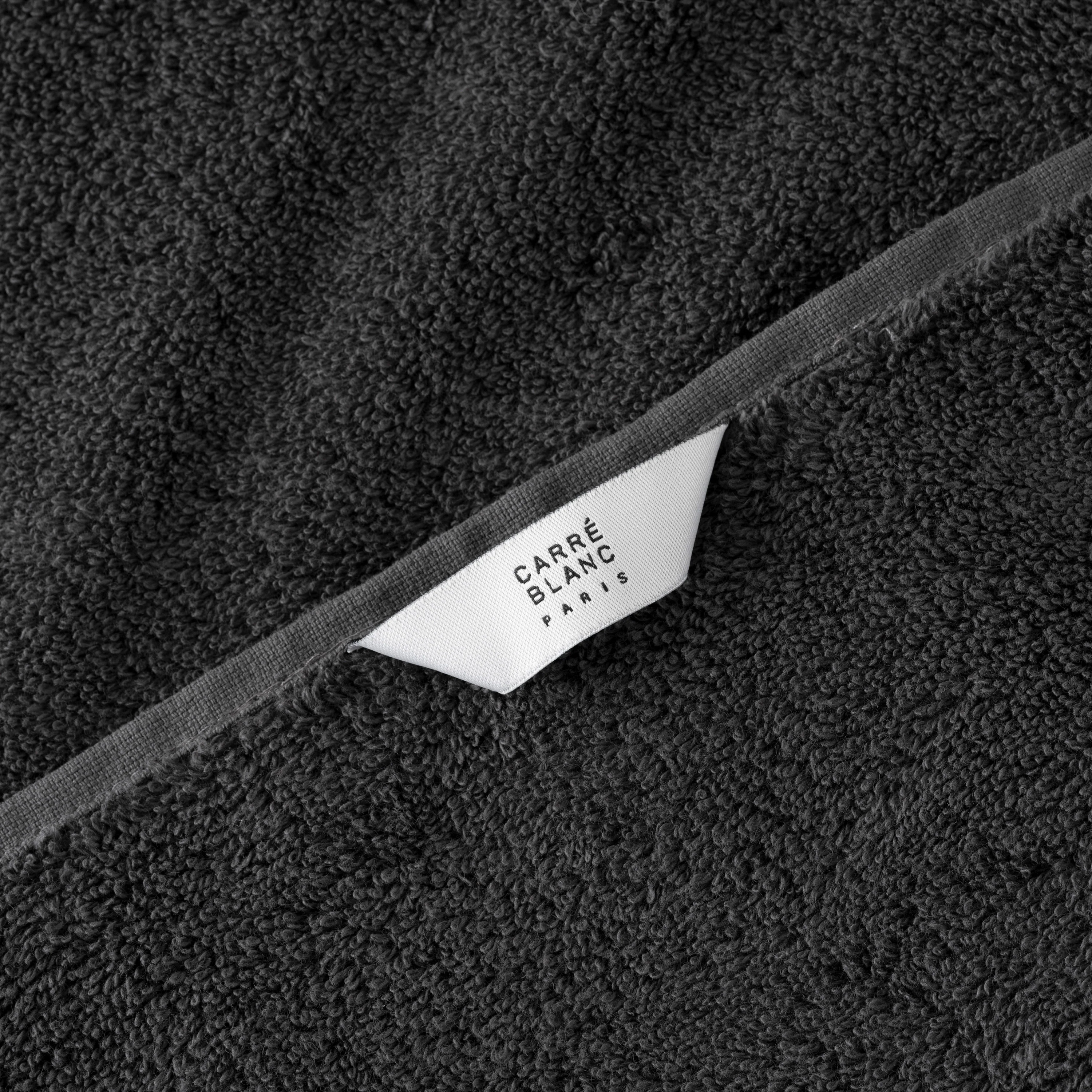 Dotsy Cotton Guest Towel - Coal - Image 3