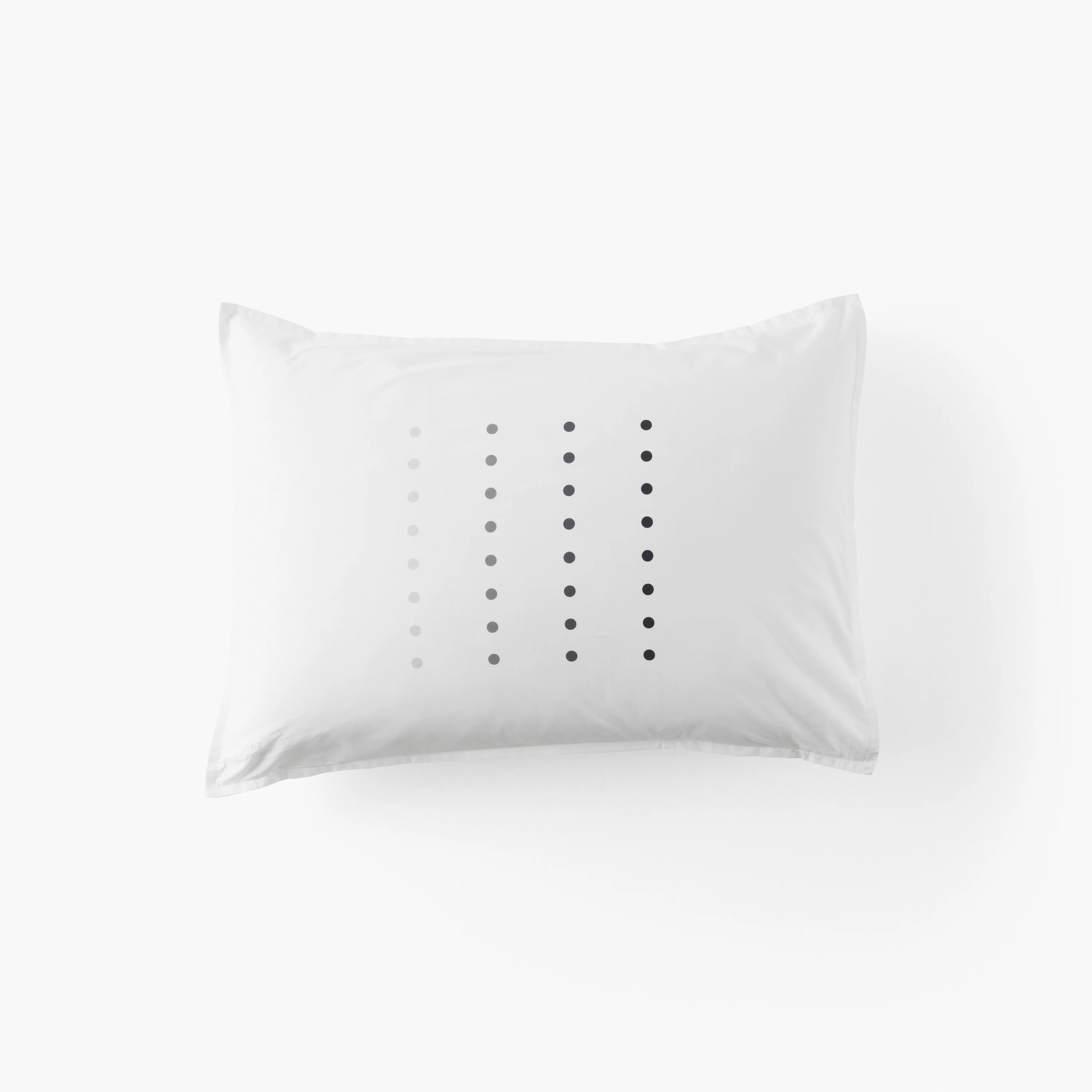 Dotsy Rectangular Cotton Pillowcase - White