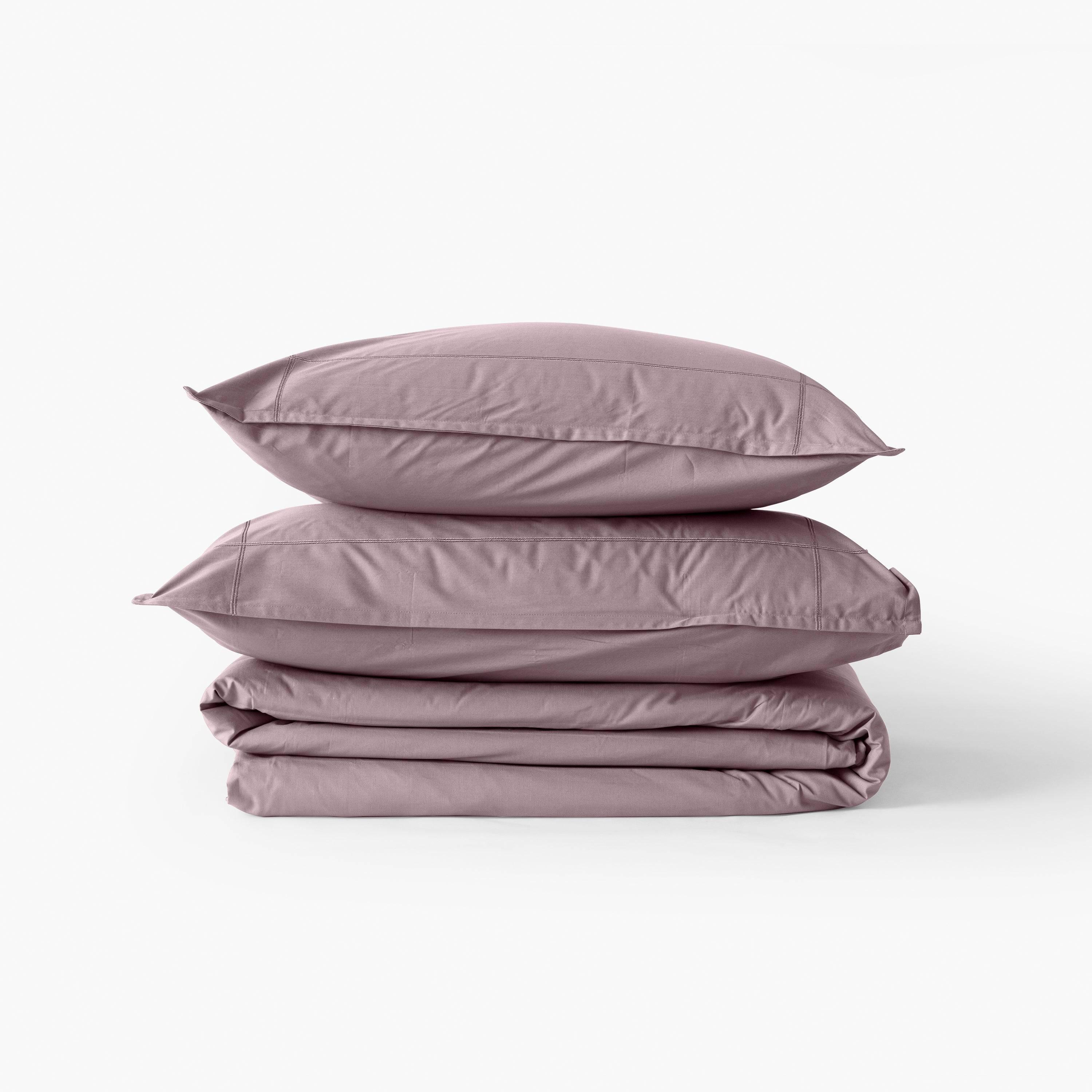 Neo Cotton Percale Duvet Cover - Powder - Image 3