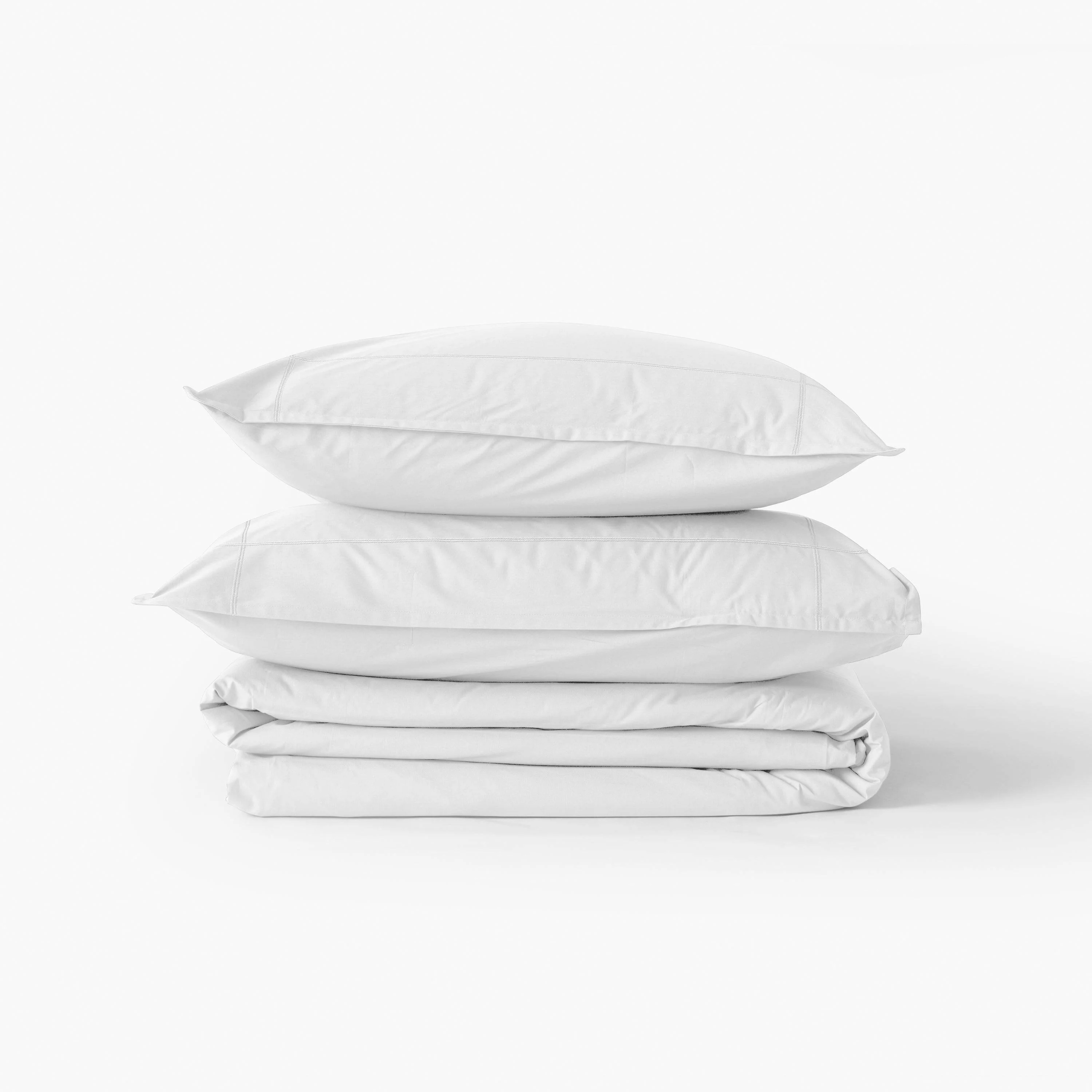 Neo Cotton Percale Duvet Cover - White - Image 3