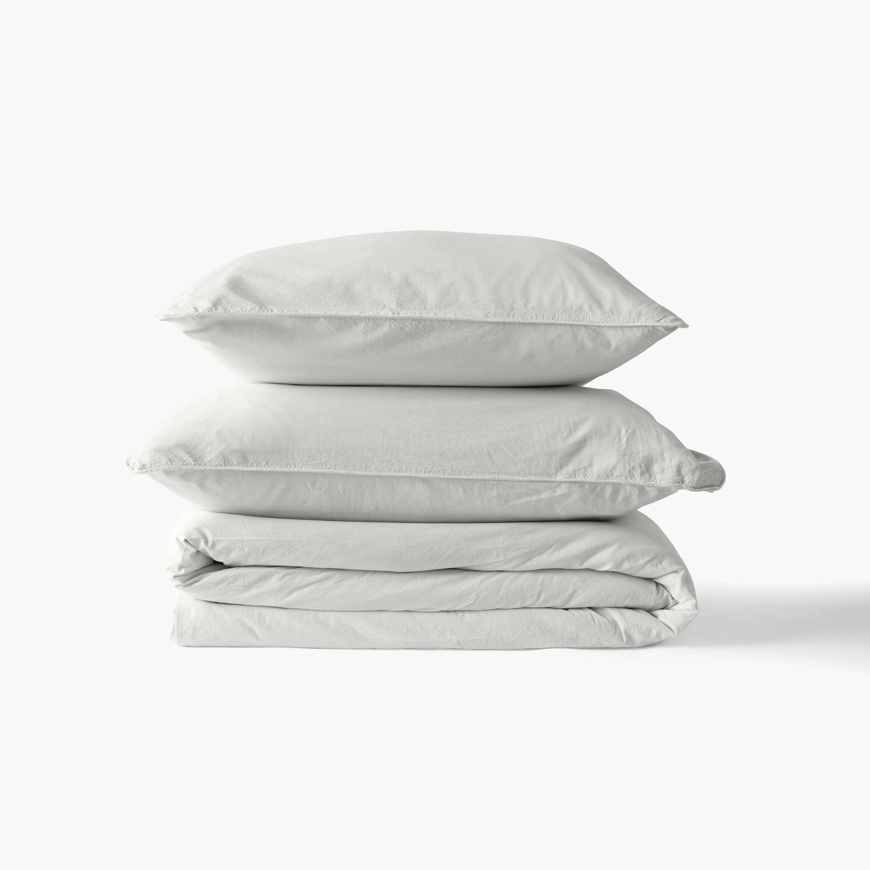 Souffle Organic Cotton Duvet Cover - Cloud