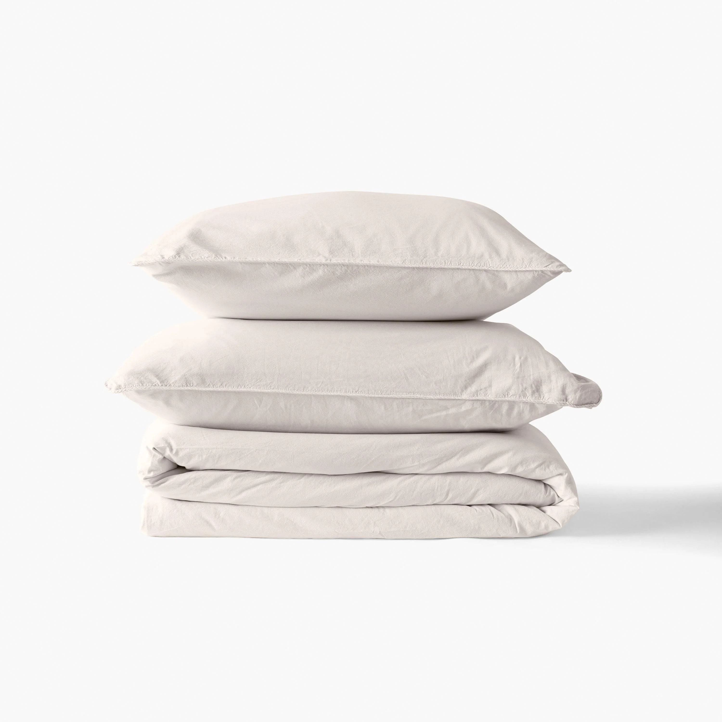 Souffle Organic Cotton Duvet Cover - Vanilla - Image 4
