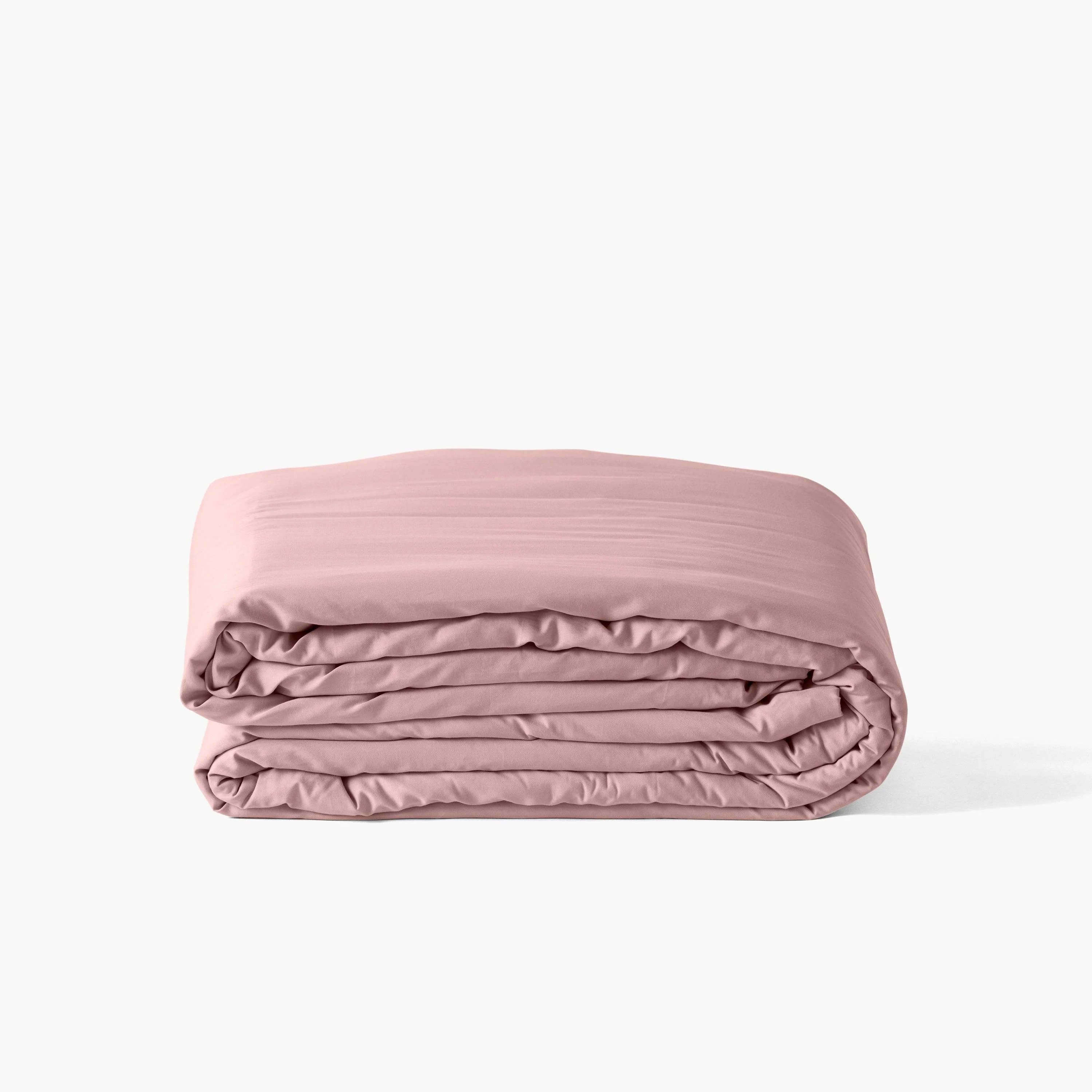 Quartz Organic Cotton Sateen Duvet Cover - Blush - Image 2