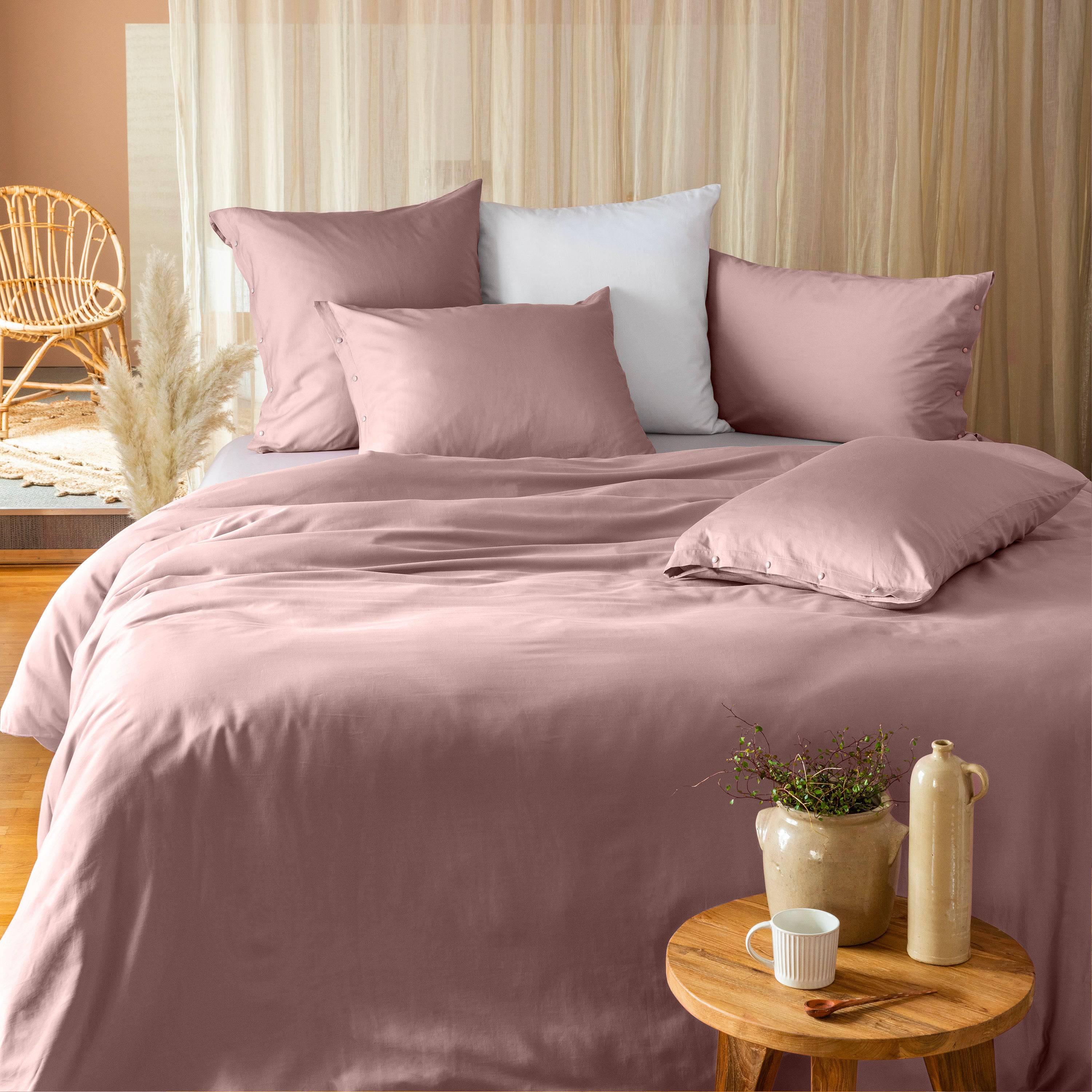 Quartz Organic Cotton Sateen Duvet Cover - Blush - Image 4