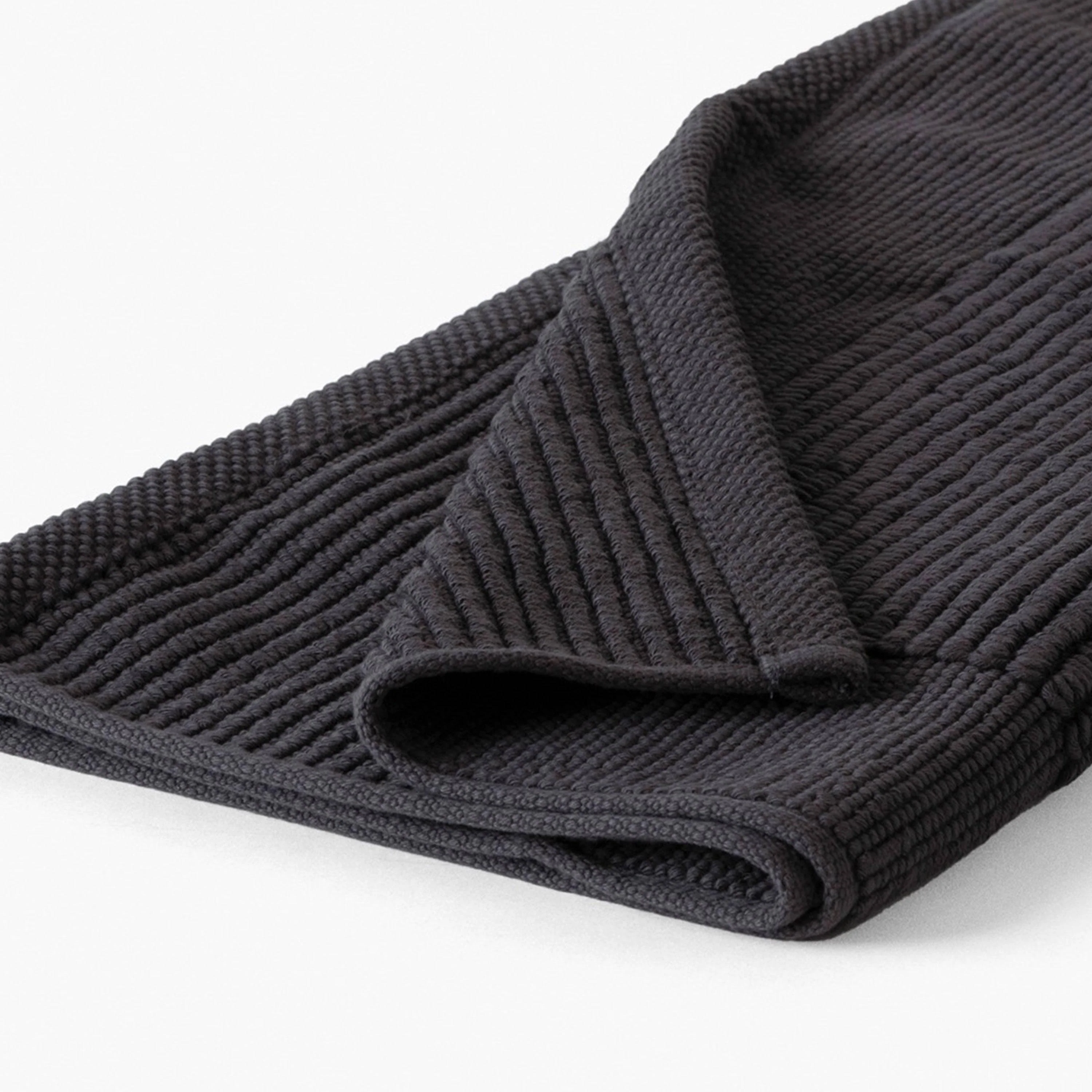 Eclipse Cotton Bath Mat - Charcoal - Image 2