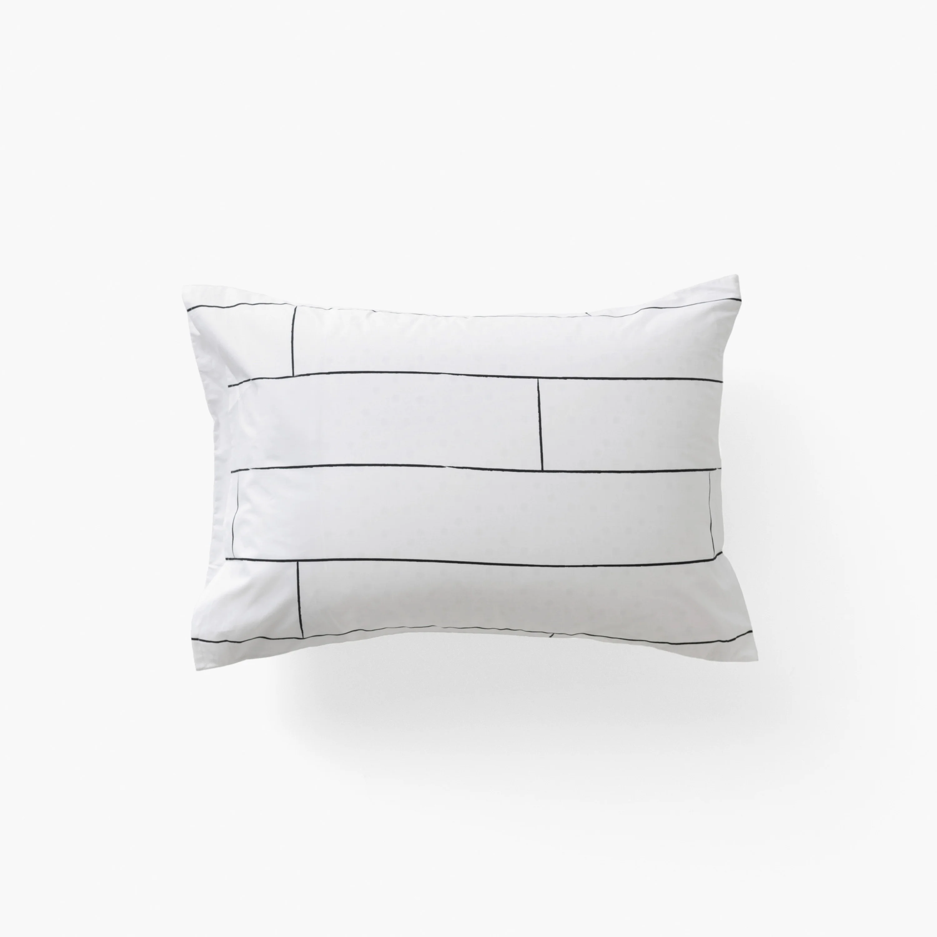 Elaphe Rectangular Cotton Pillowcase - White - Image 2