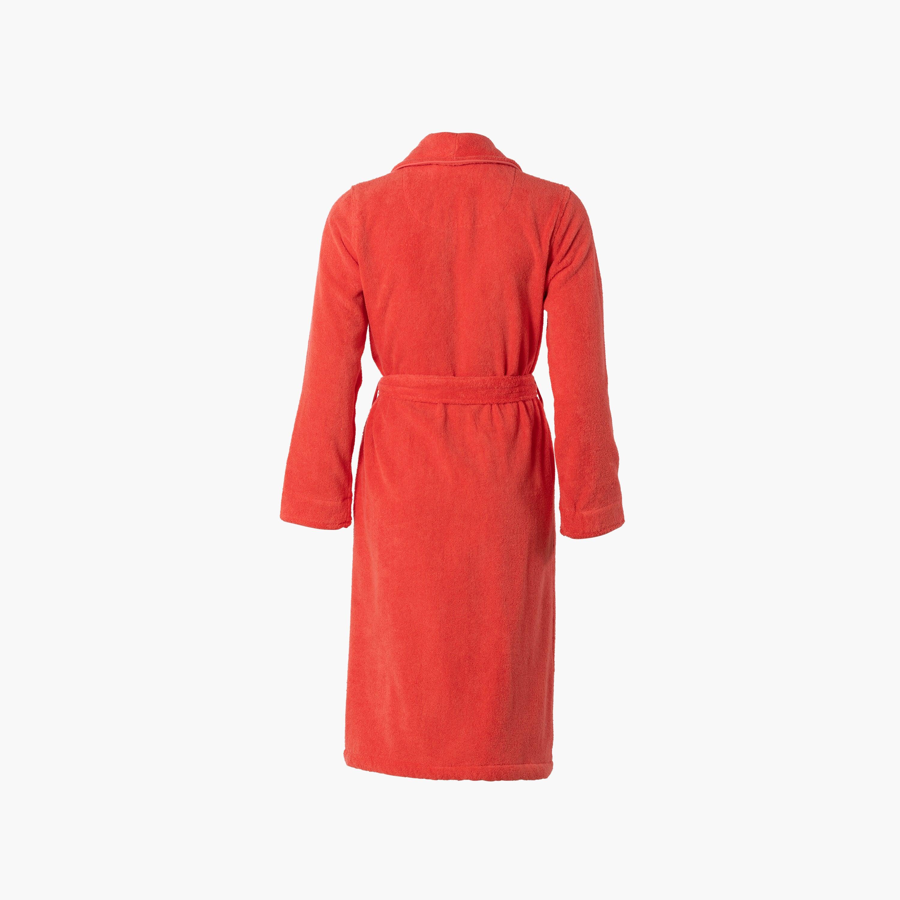Ella Women's Cotton Bathrobe - Coral - Image 3