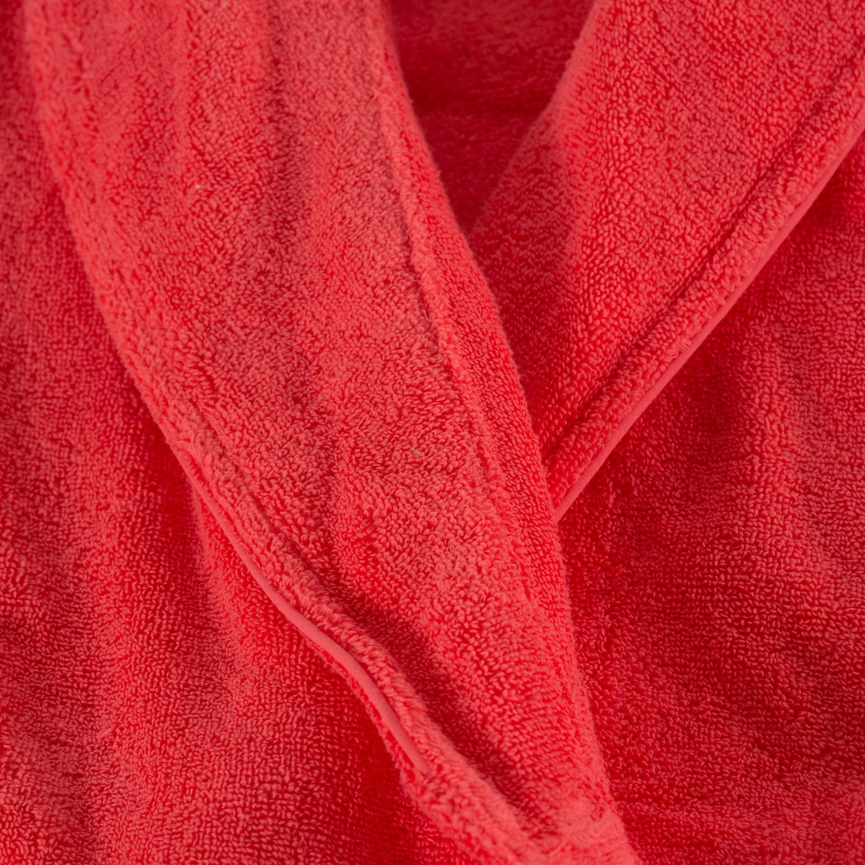 Ella Women's Cotton Bathrobe - Coral - Image 4