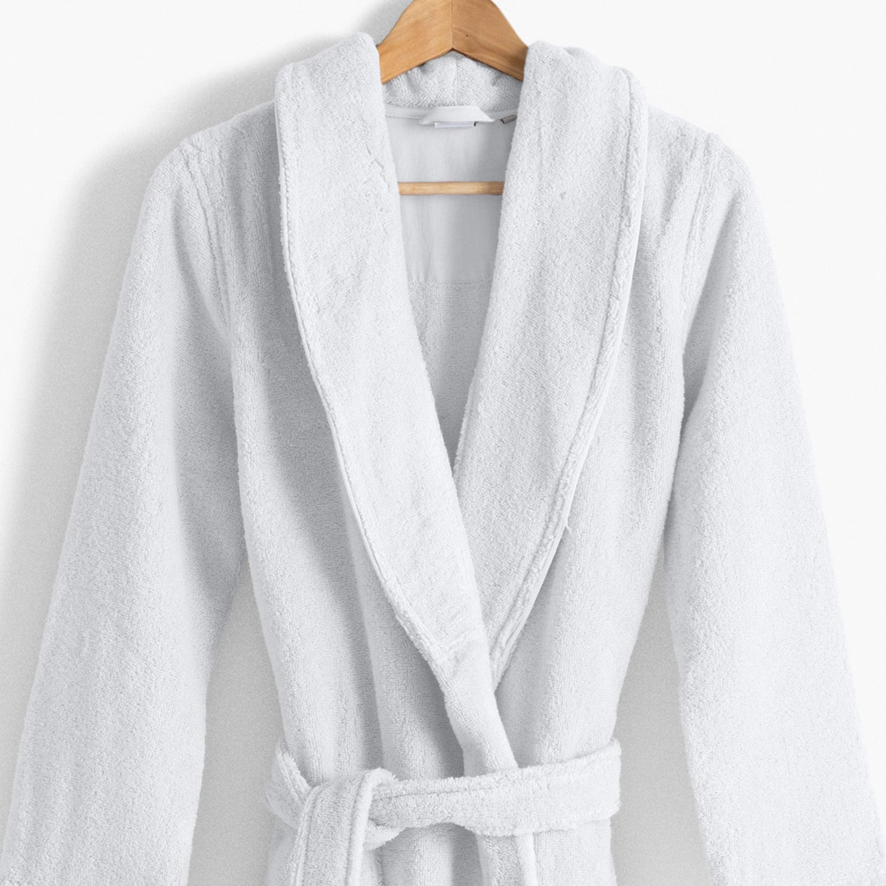 Ella Women's Cotton Bathrobe - White - Image 4