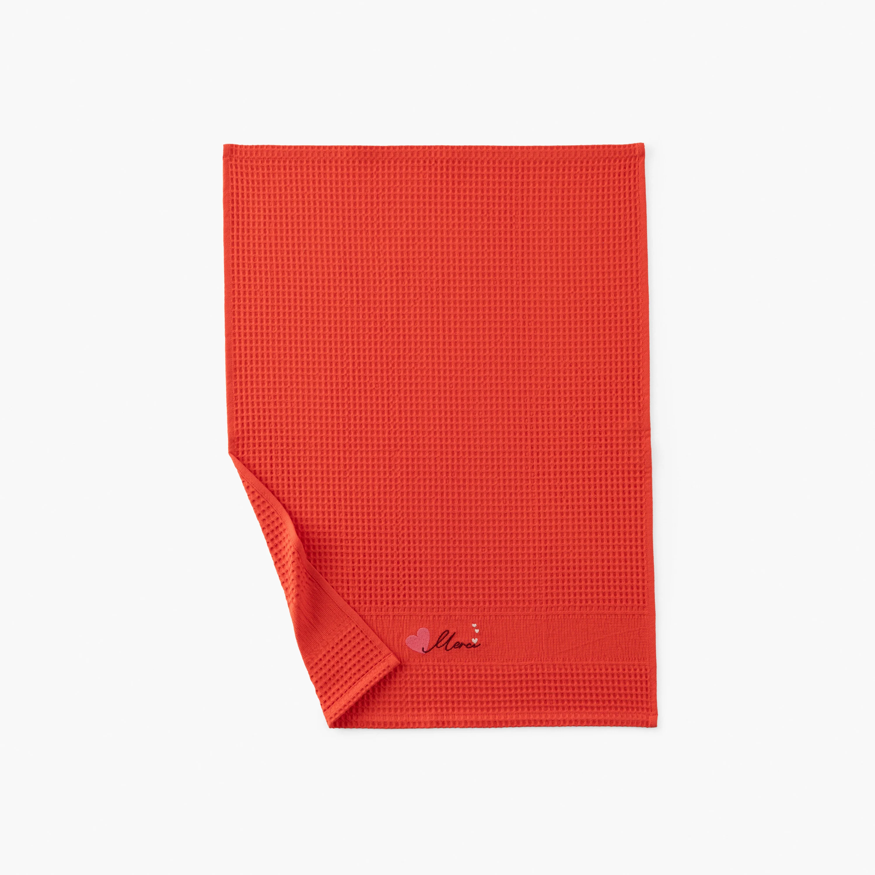 Estival Cotton Tea Towel - Red - Image 3