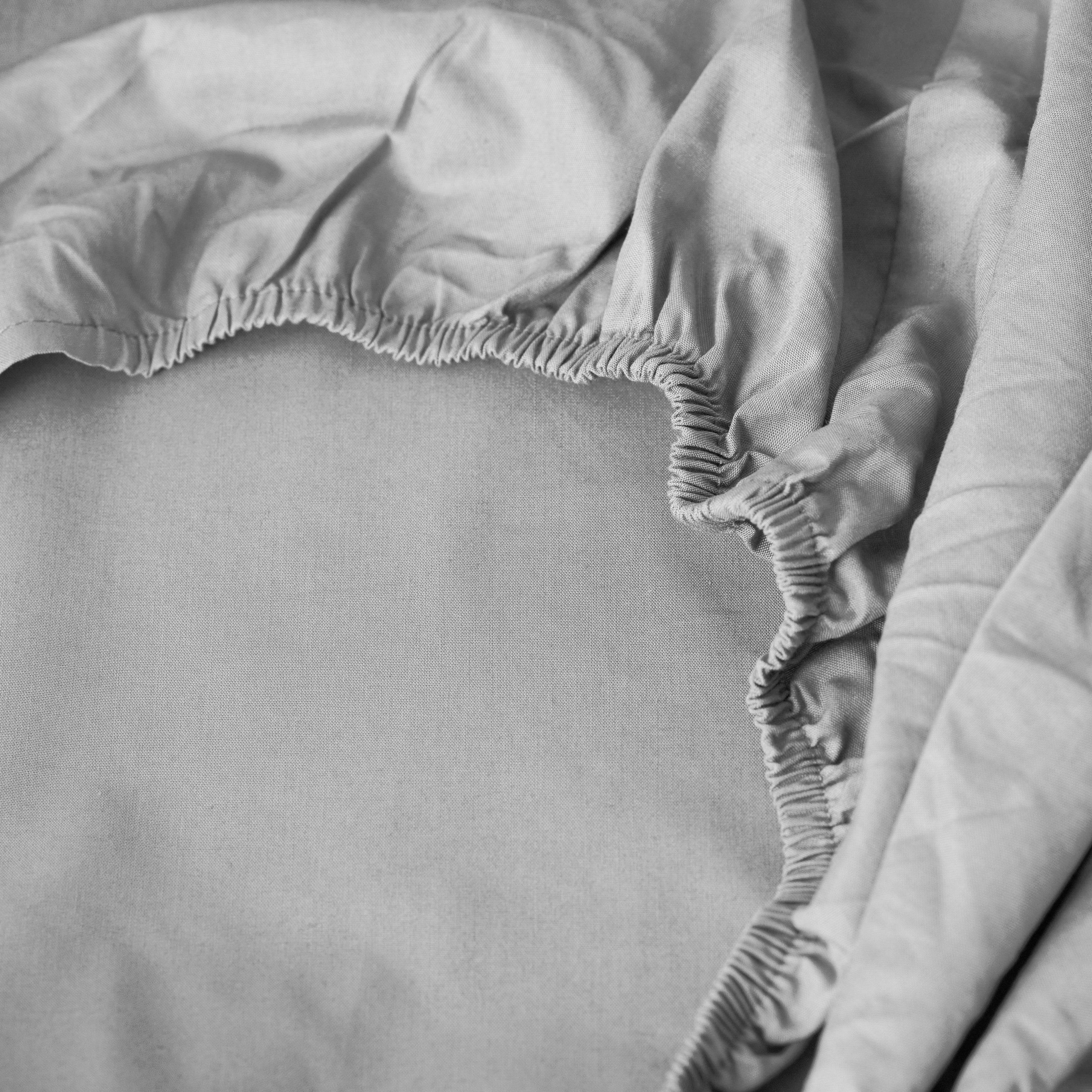 Neo Cotton Fitted Sheet - Grey - Image 2