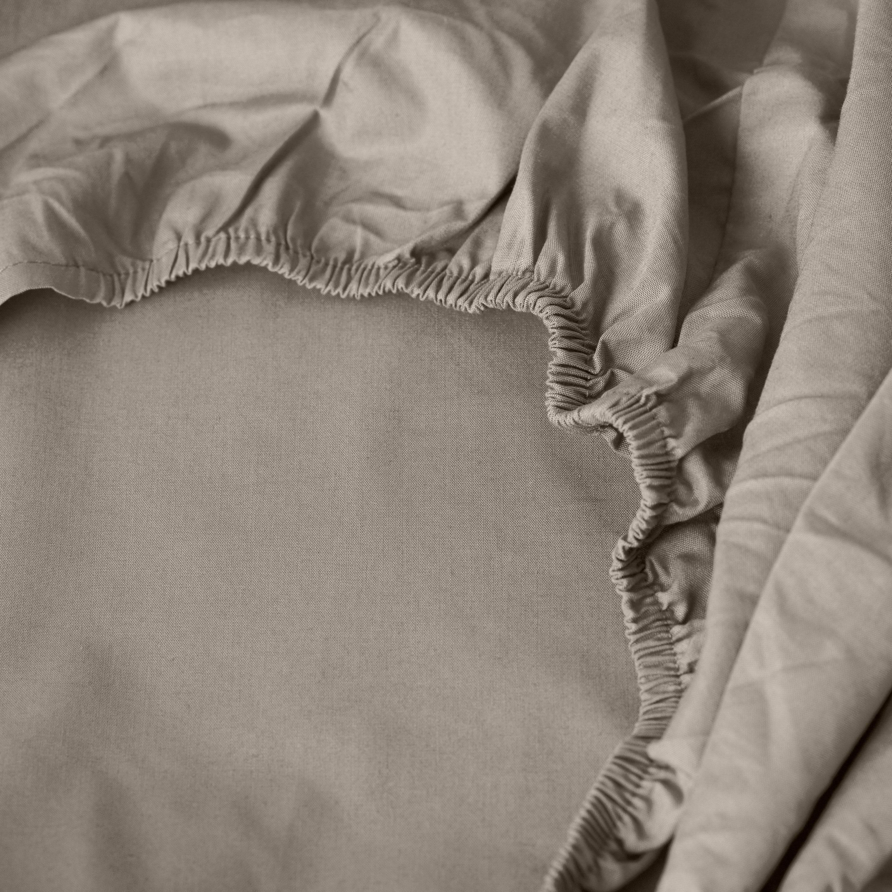 Neo Cotton Fitted Sheet - Linen - Image 2