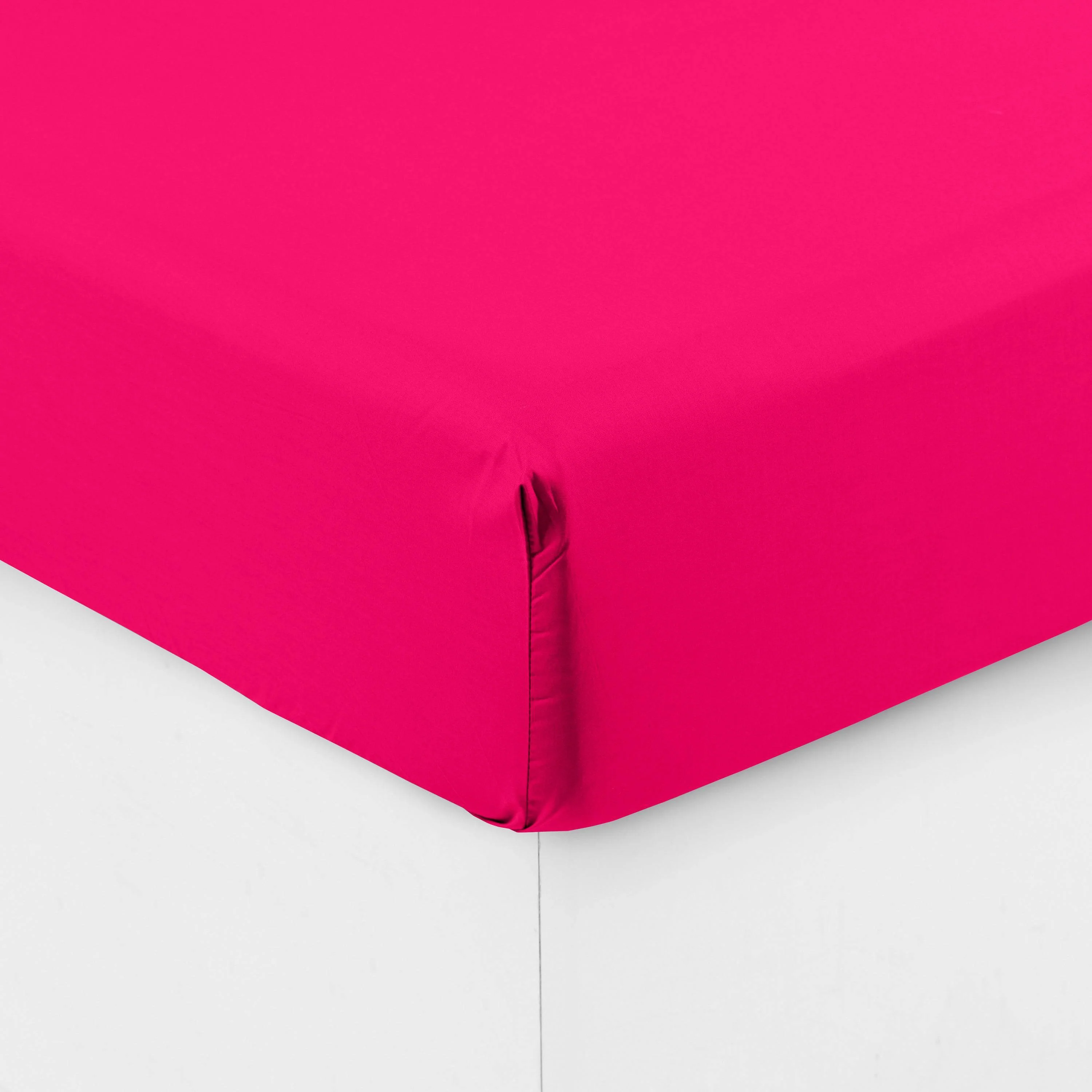 Neo Cotton Fitted Sheet - Magenta - Image 2