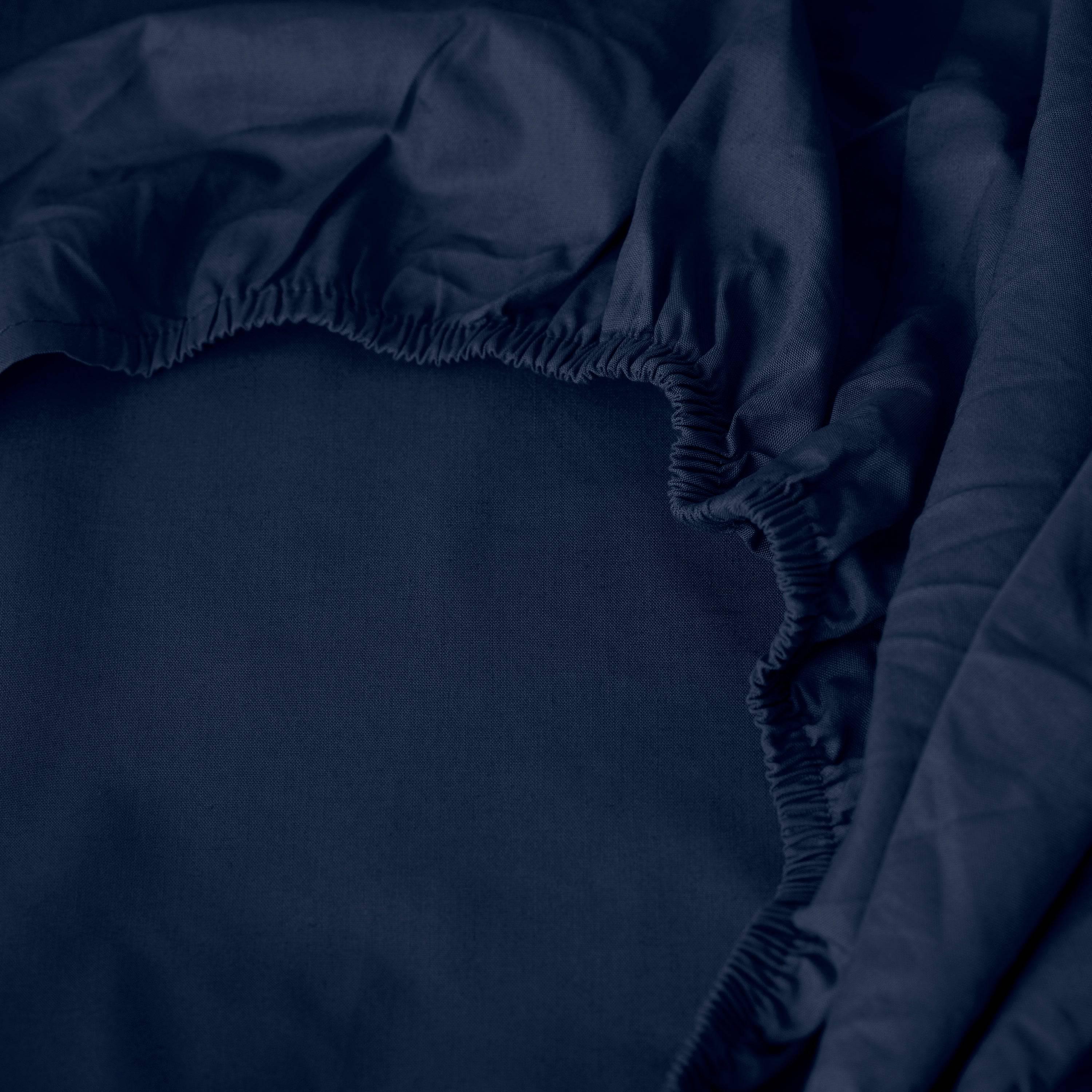 Neo Cotton Fitted Sheet - Navy - Image 2