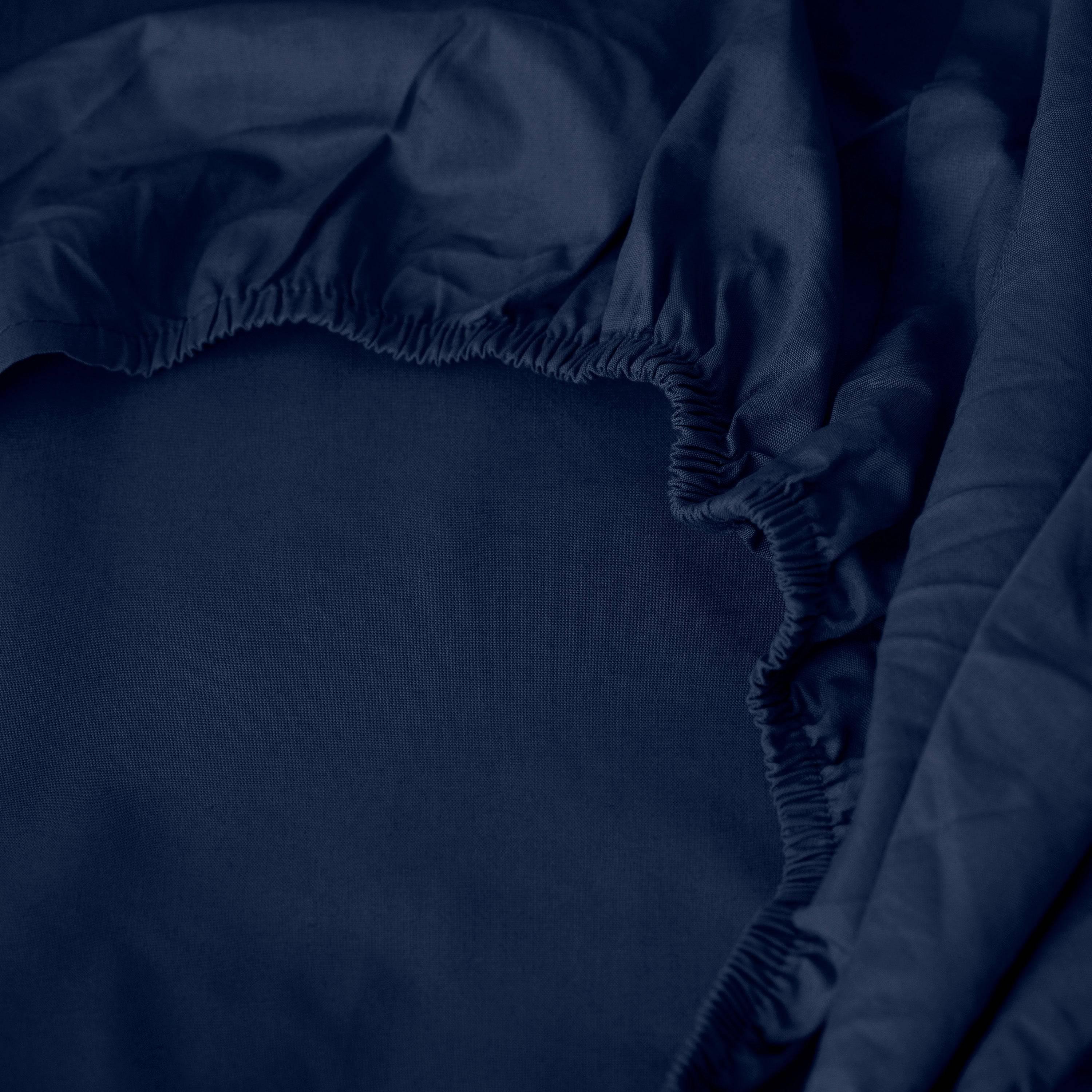 Neo Cotton Fitted Sheet - Navy - Image 5