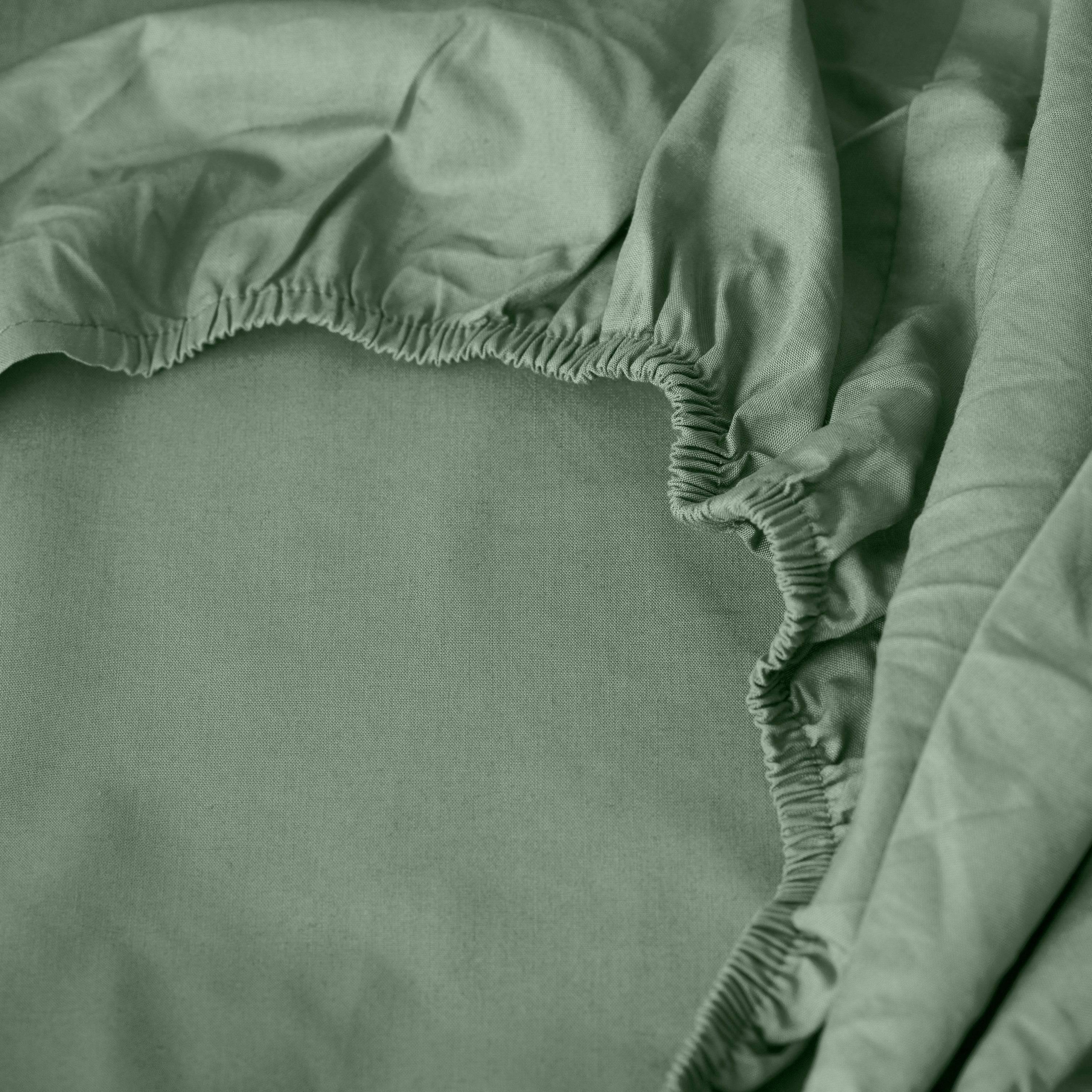Neo Cotton Fitted Sheet - Thyme - Image 4