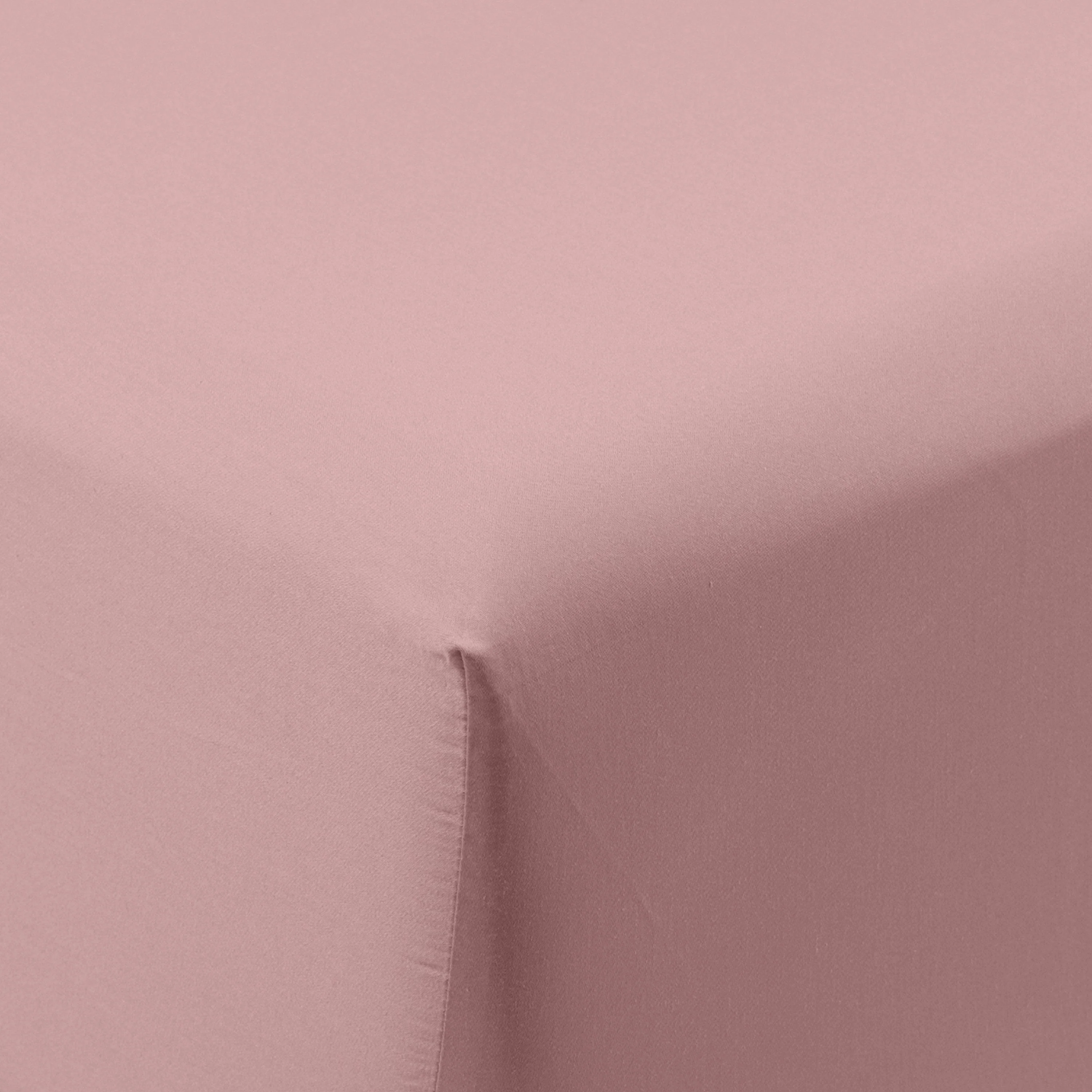 Quartz Organic Washed Cotton Fitted Sheet - Blush - Image 3