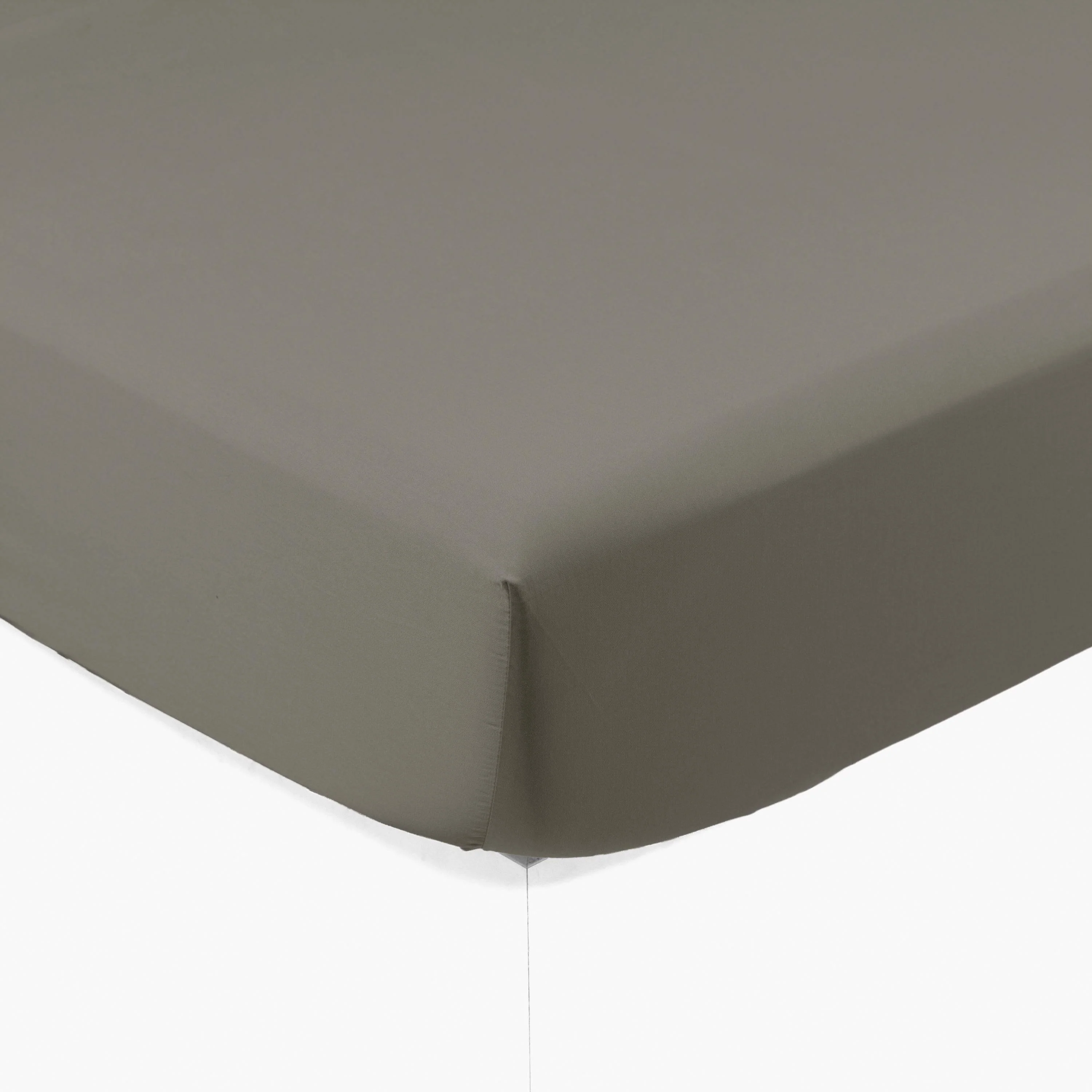 Quartz Organic Washed Cotton Fitted Sheet - Jade - Image 2