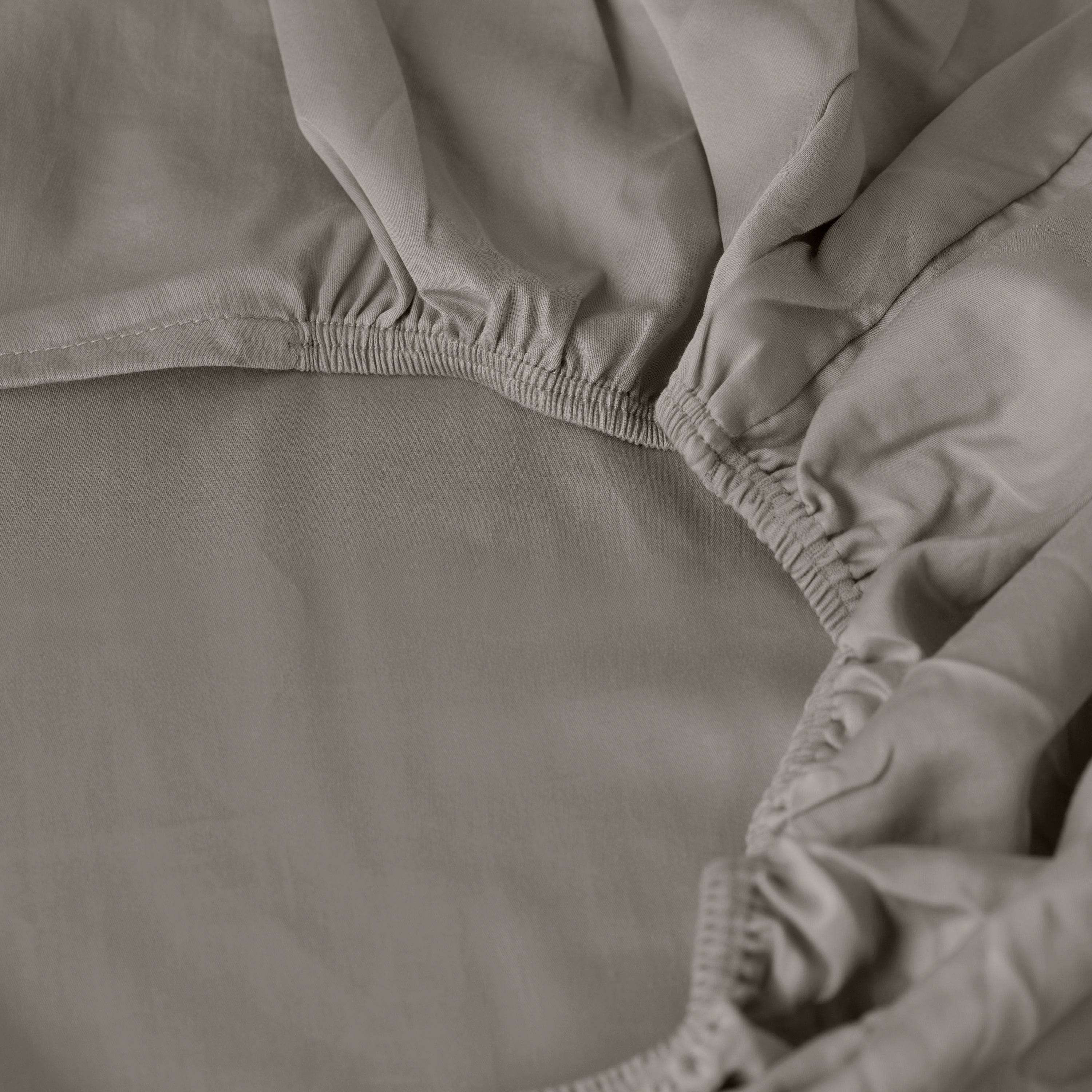 Quartz Organic Washed Cotton Fitted Sheet - Jade - Image 3