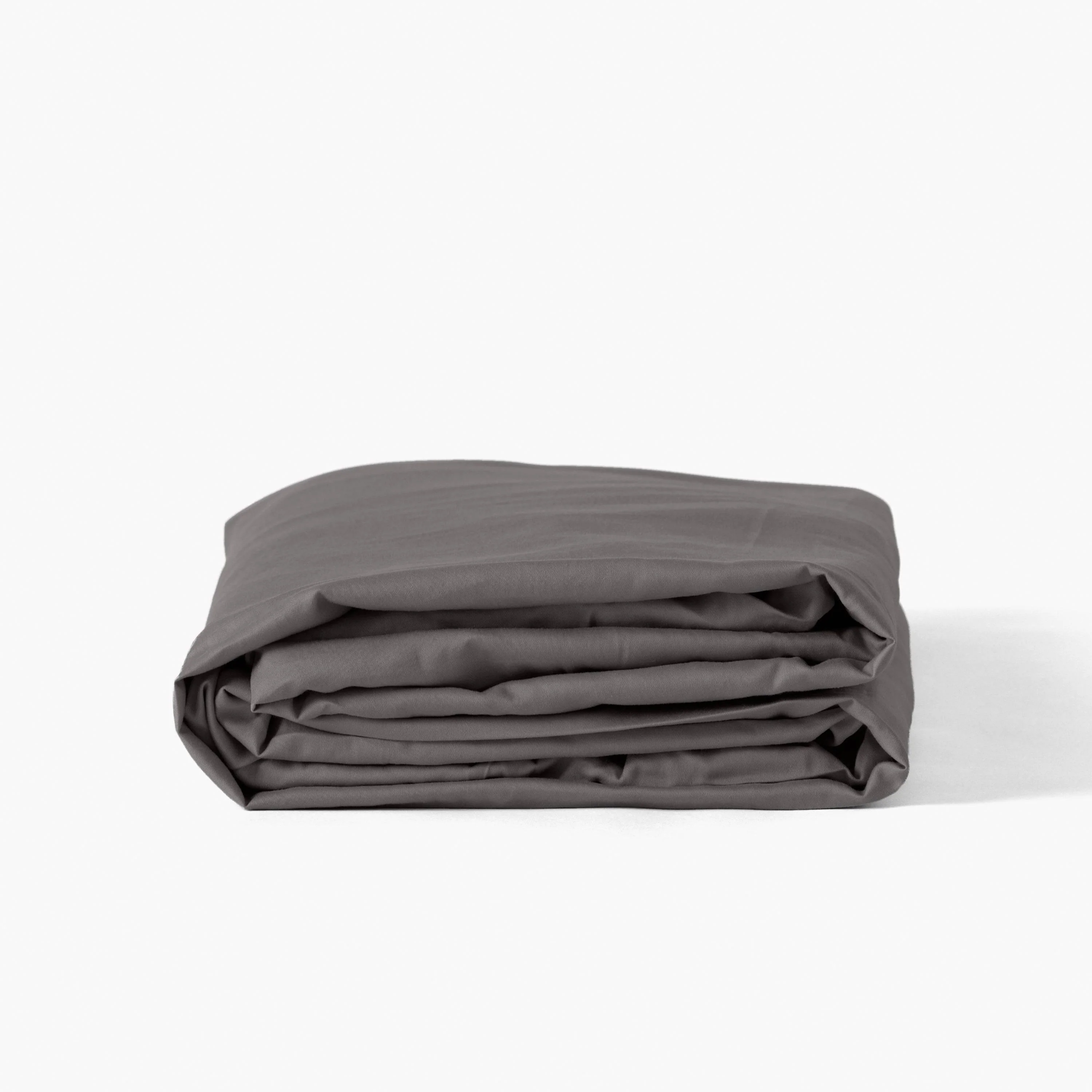 Quartz Organic Washed Cotton Fitted Sheet - Pebble