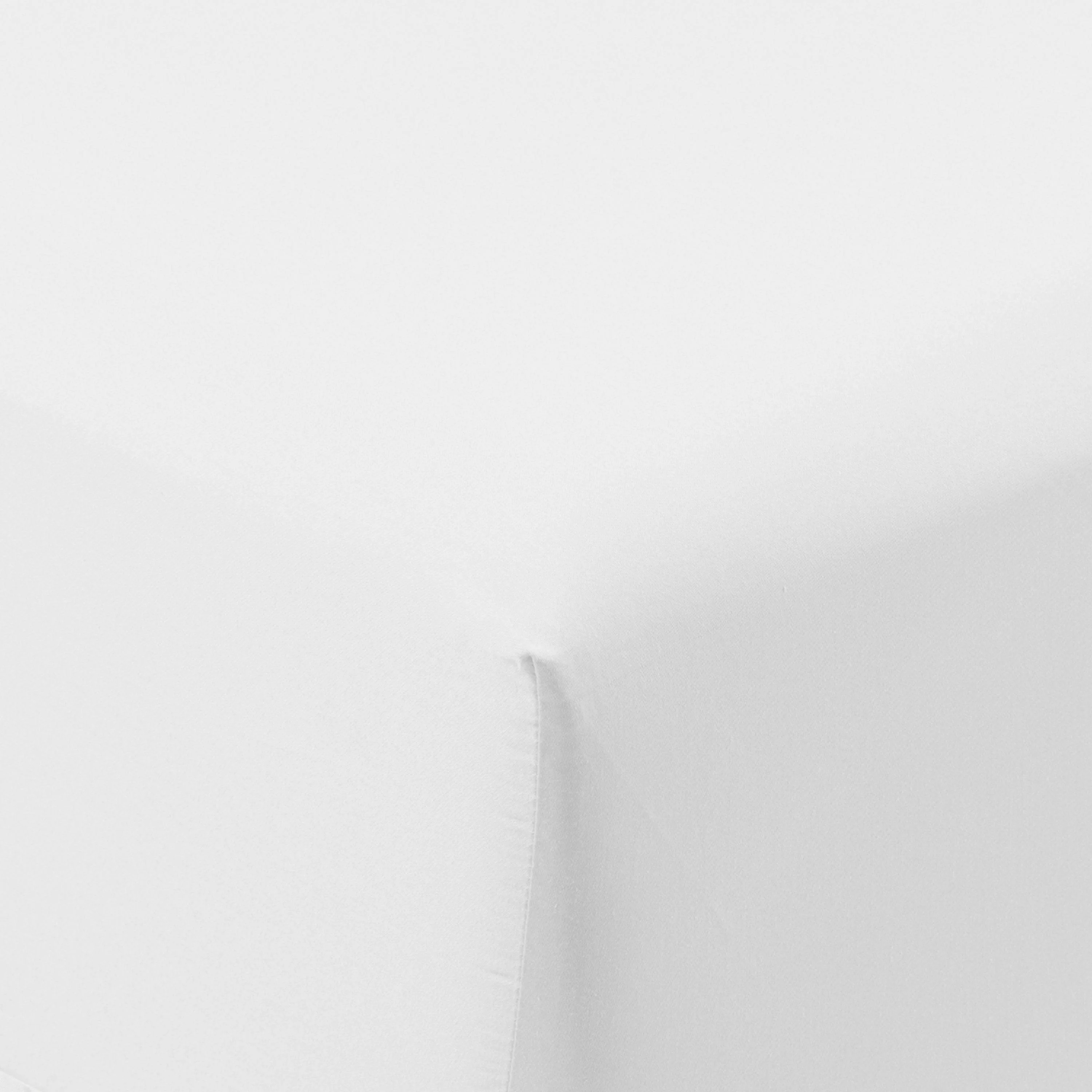 Quartz Organic Washed Cotton Fitted Sheet - White - Image 4