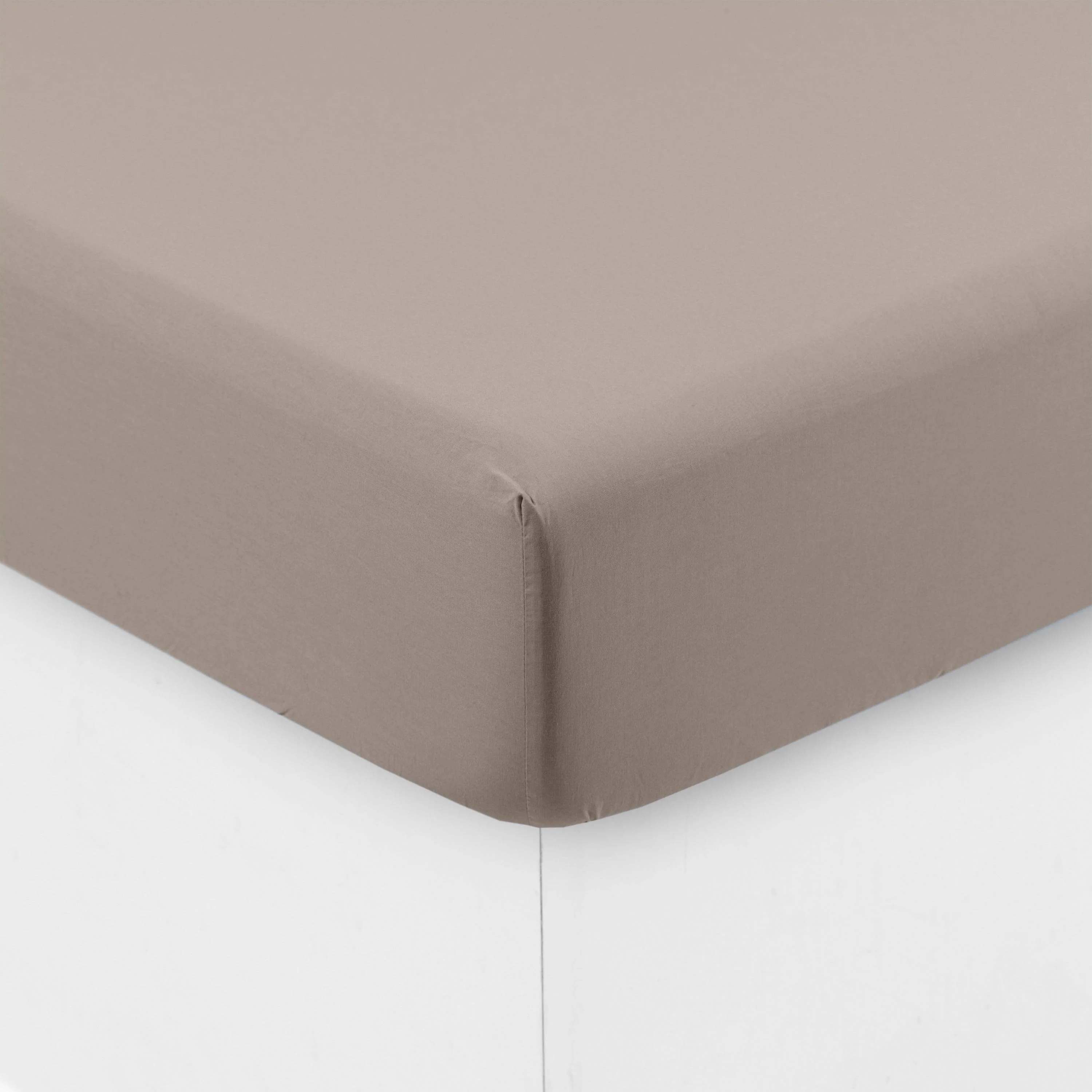 Songe Washed Cotton Fitted Sheet - Greige - Image 3