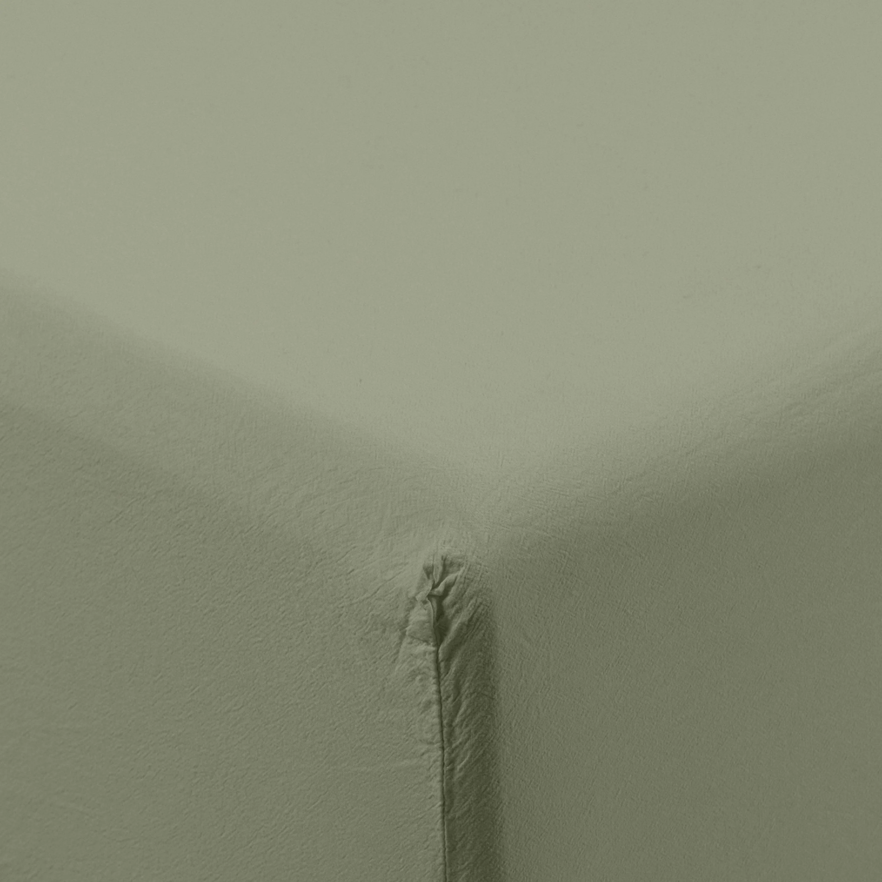 Souffle Organic Cotton Fitted Sheet - Sage - Image 4