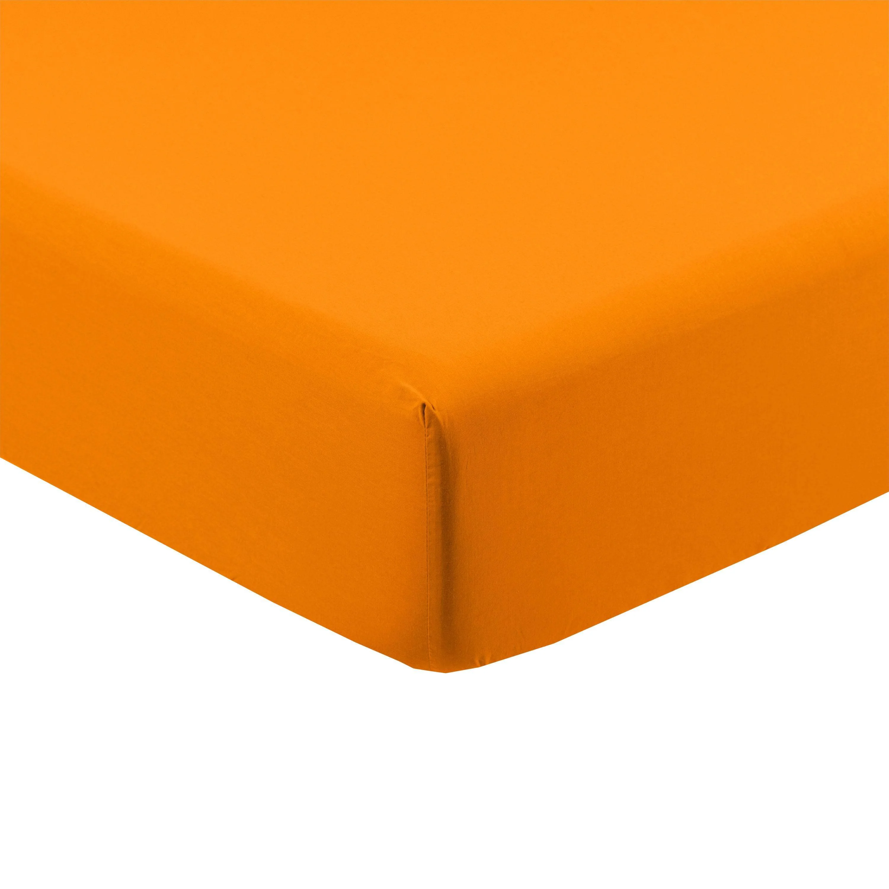 Songe Washed Cotton Fitted Sheet - Turmeric - Image 4