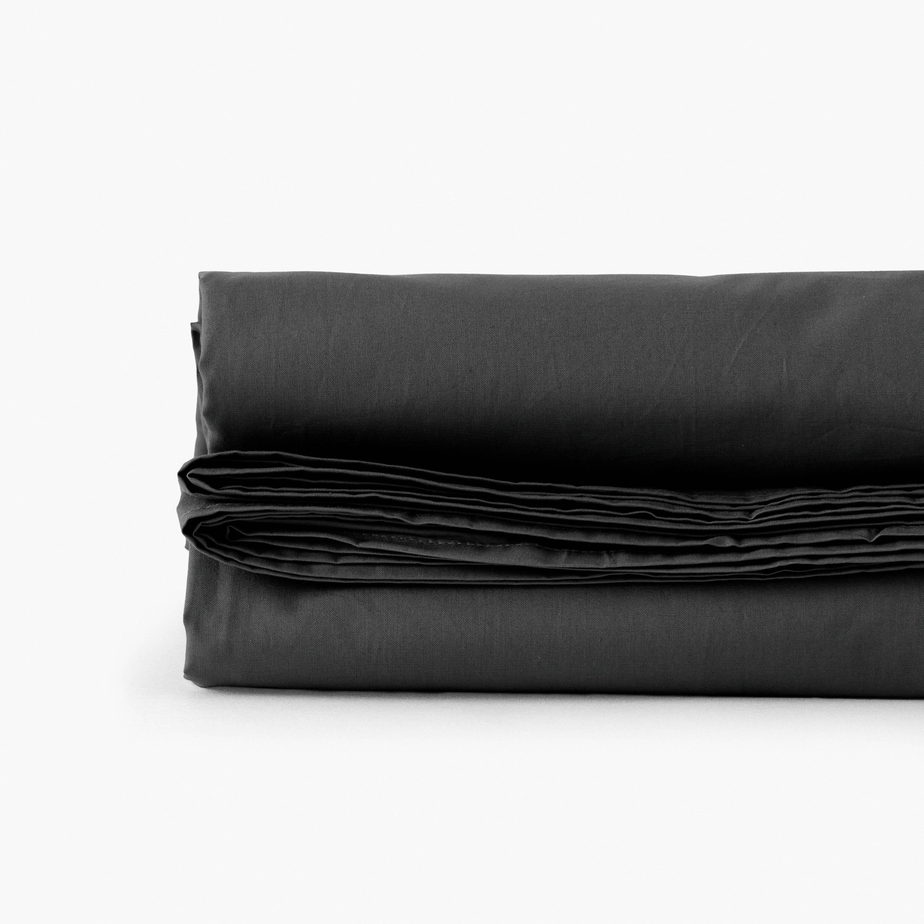 Neo Cotton Percale Flat Sheet - Anthracite - Image 3